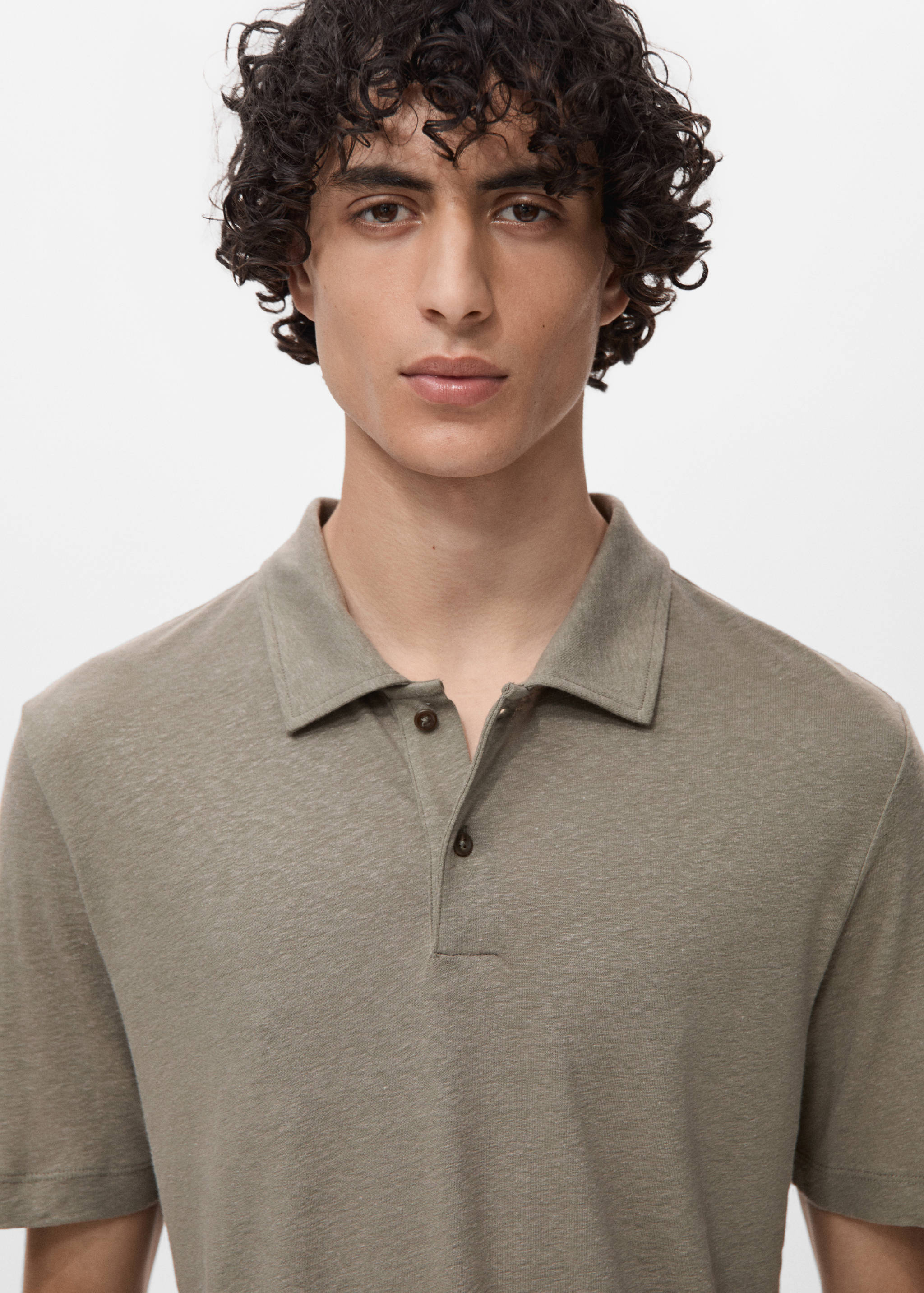 Polo lin slim-fit - Détail de l'article 1