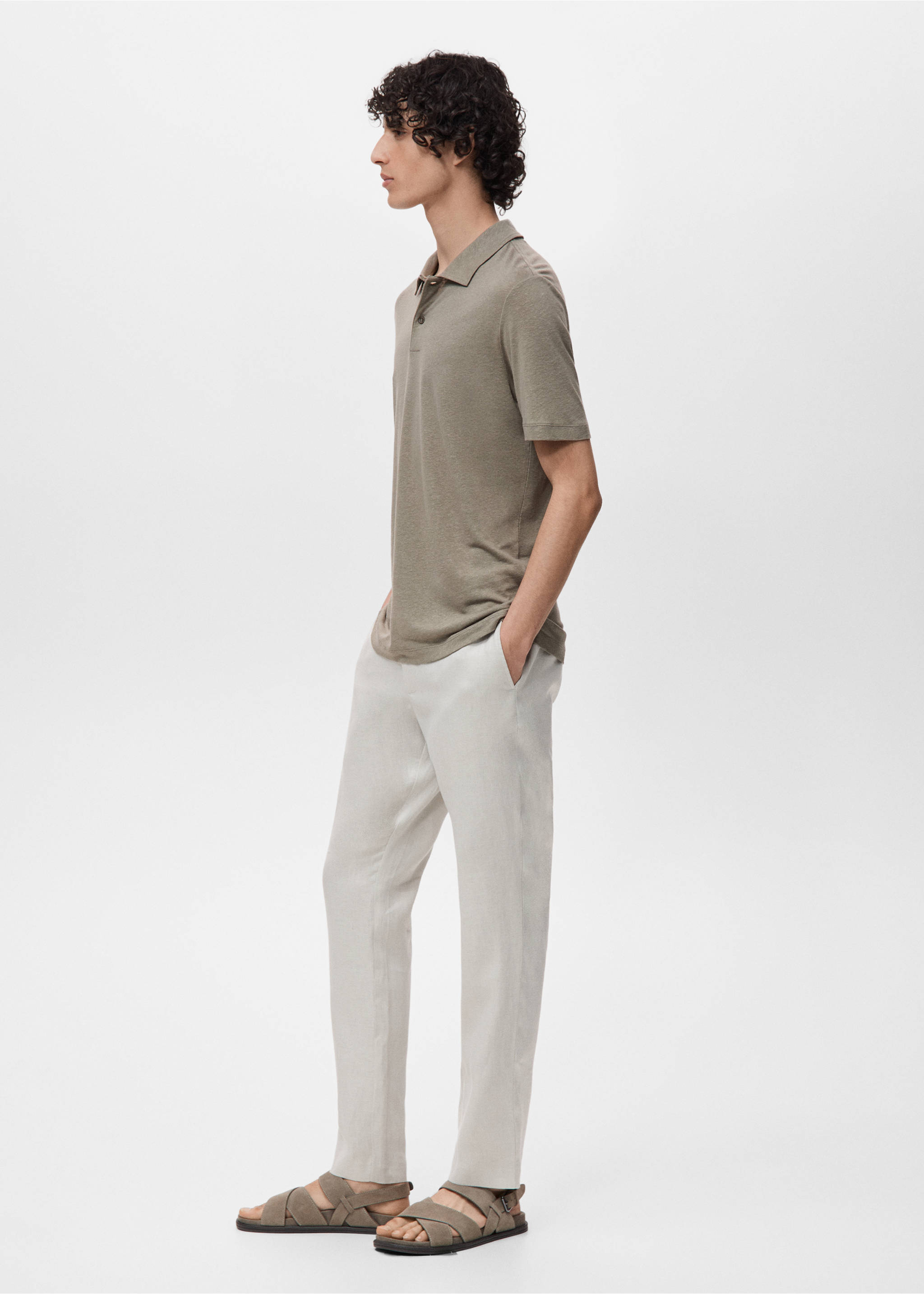 100% cotton storage basket 22x14cm - Details of the article 2, Chocolate. Ref: 17091226-00.