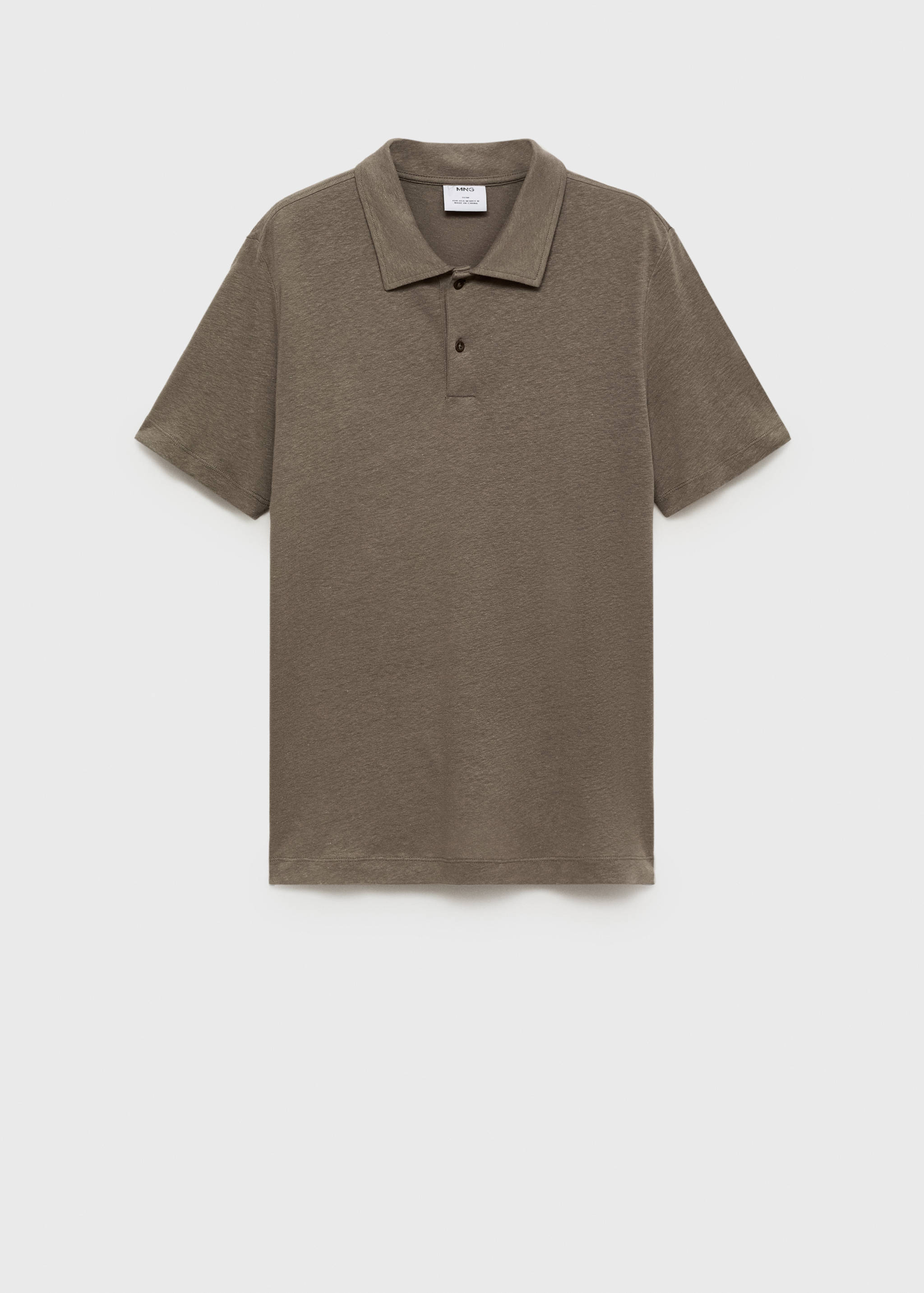 Slim Fit-Poloshirt aus Leinen - Artikel ohne Model