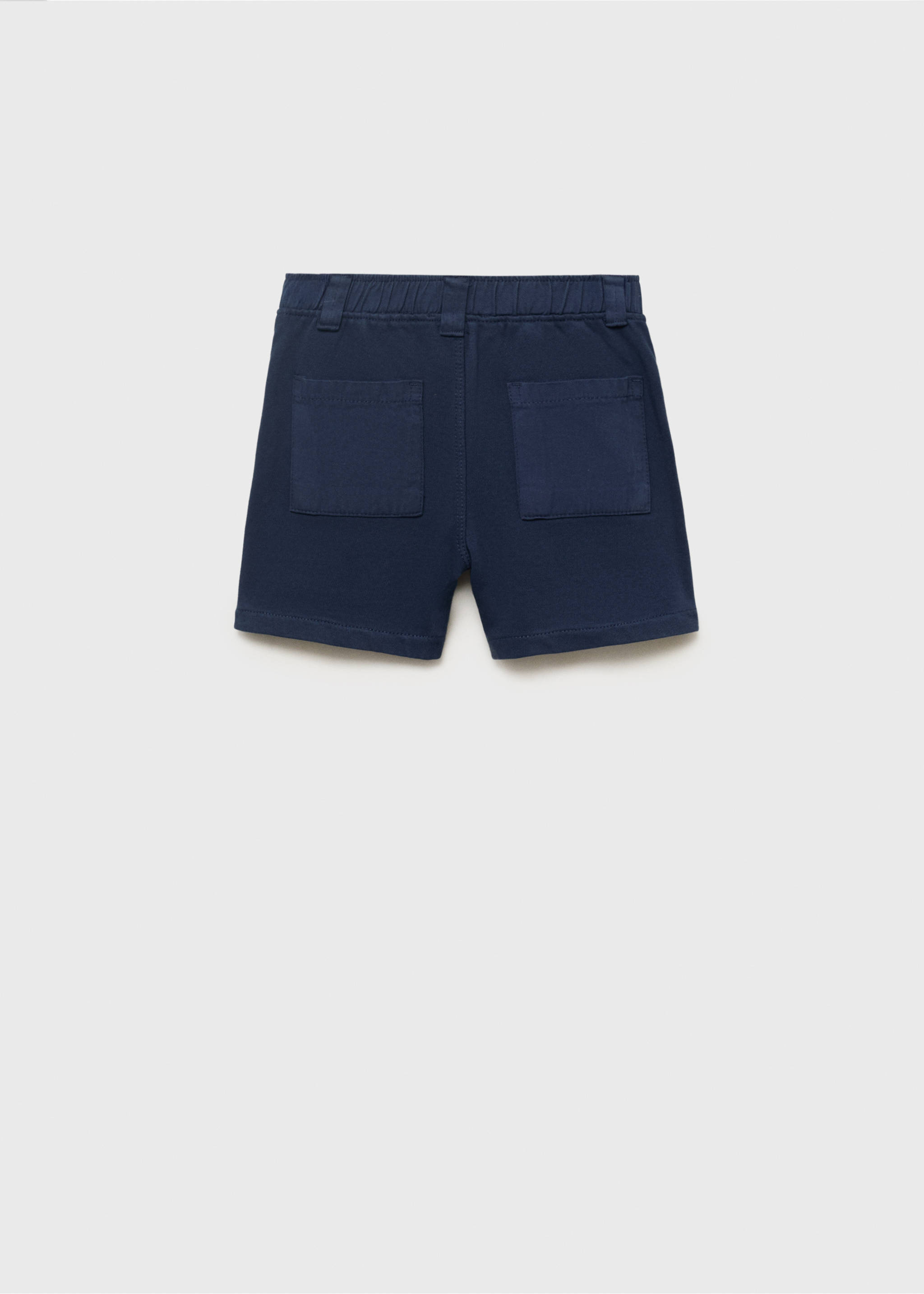 Bermudas algodón - Reverso del artículo, Azul marino. Ref: 17091230-00.