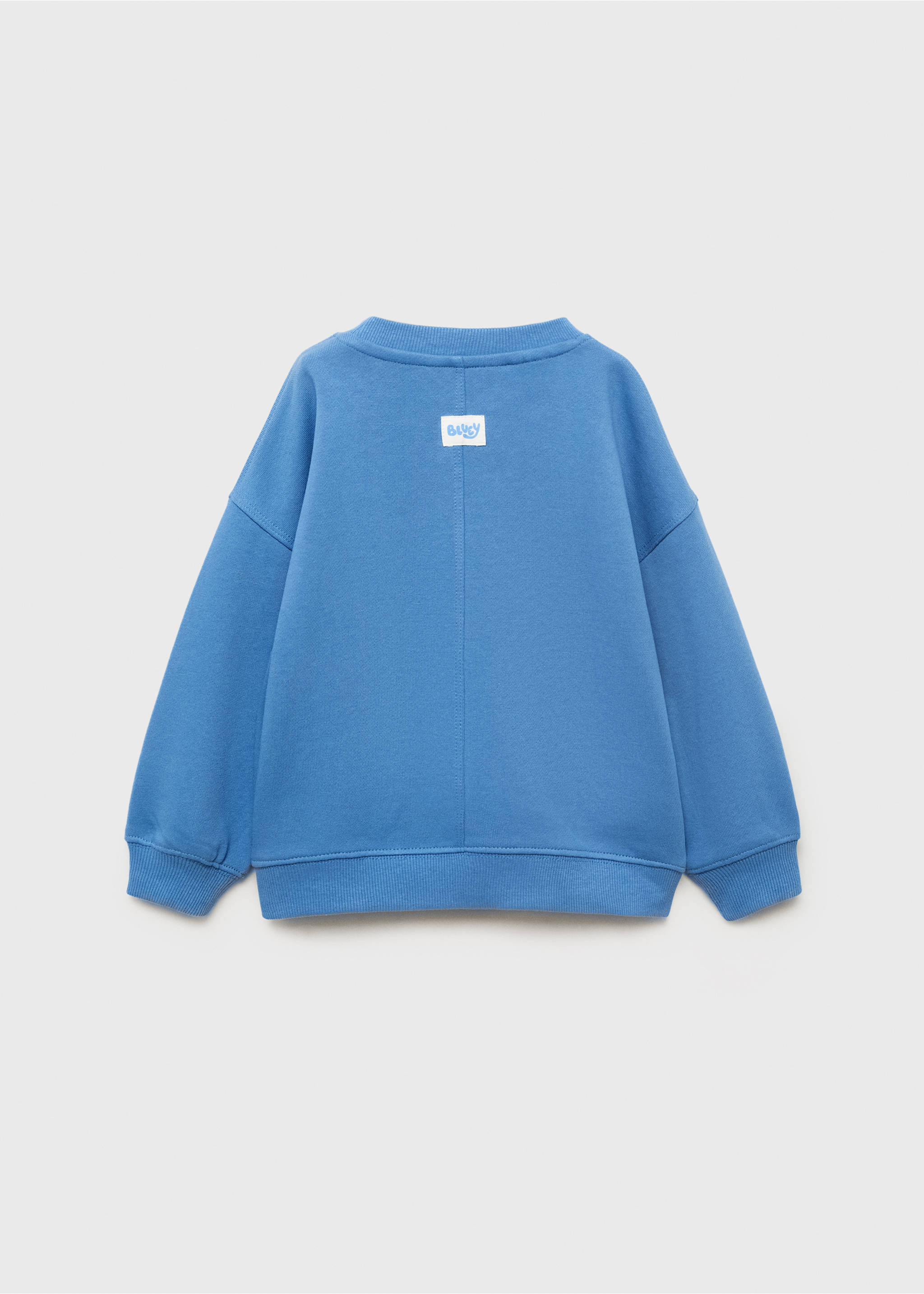 Bluey-print sweatshirt - Reverse of the article, Vibrant blue. Ref: 17091231-00.