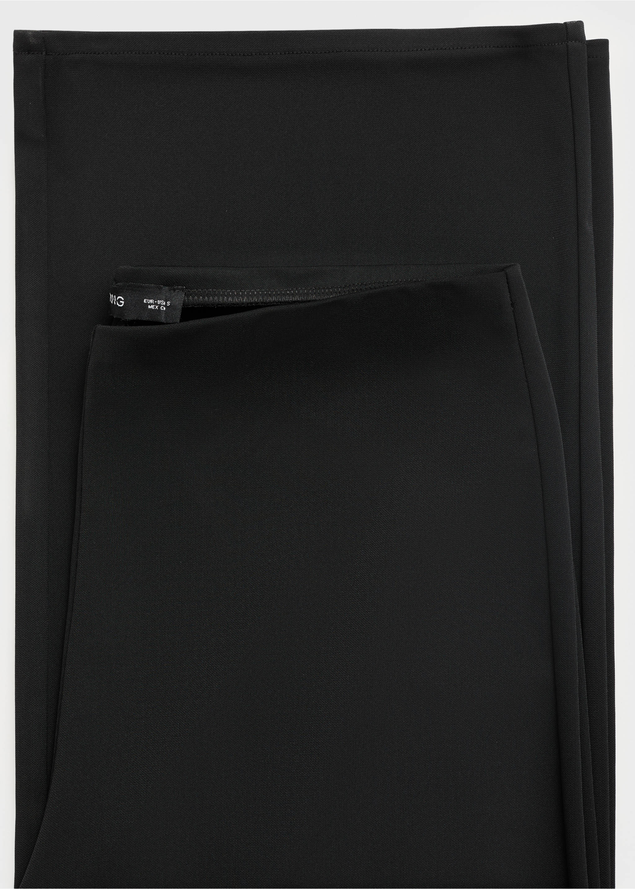 Straight mid-rise trousers - Details of the article 8, Black. Ref: 17091234-00.