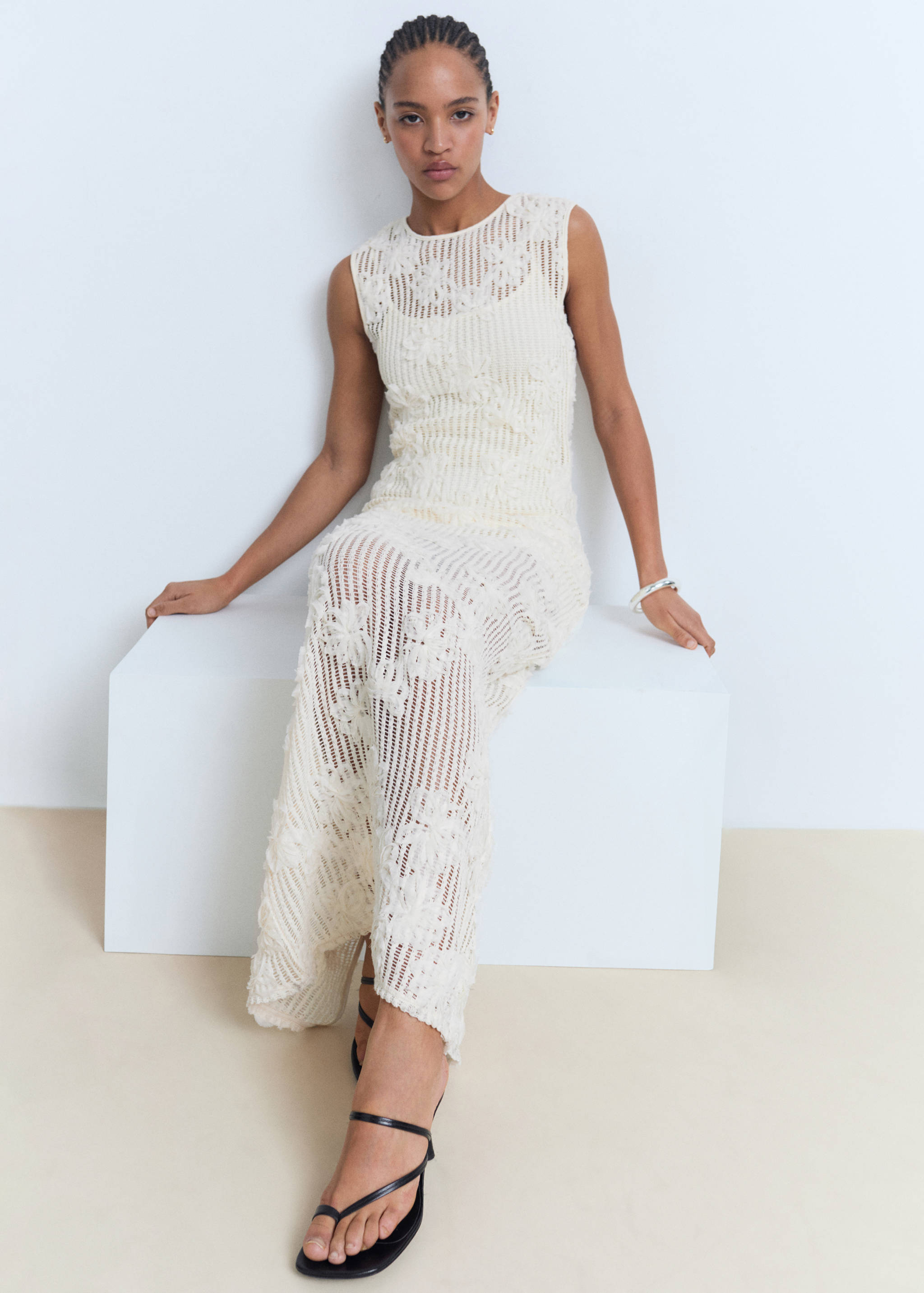 Floral crochet dress - Details of the article 2