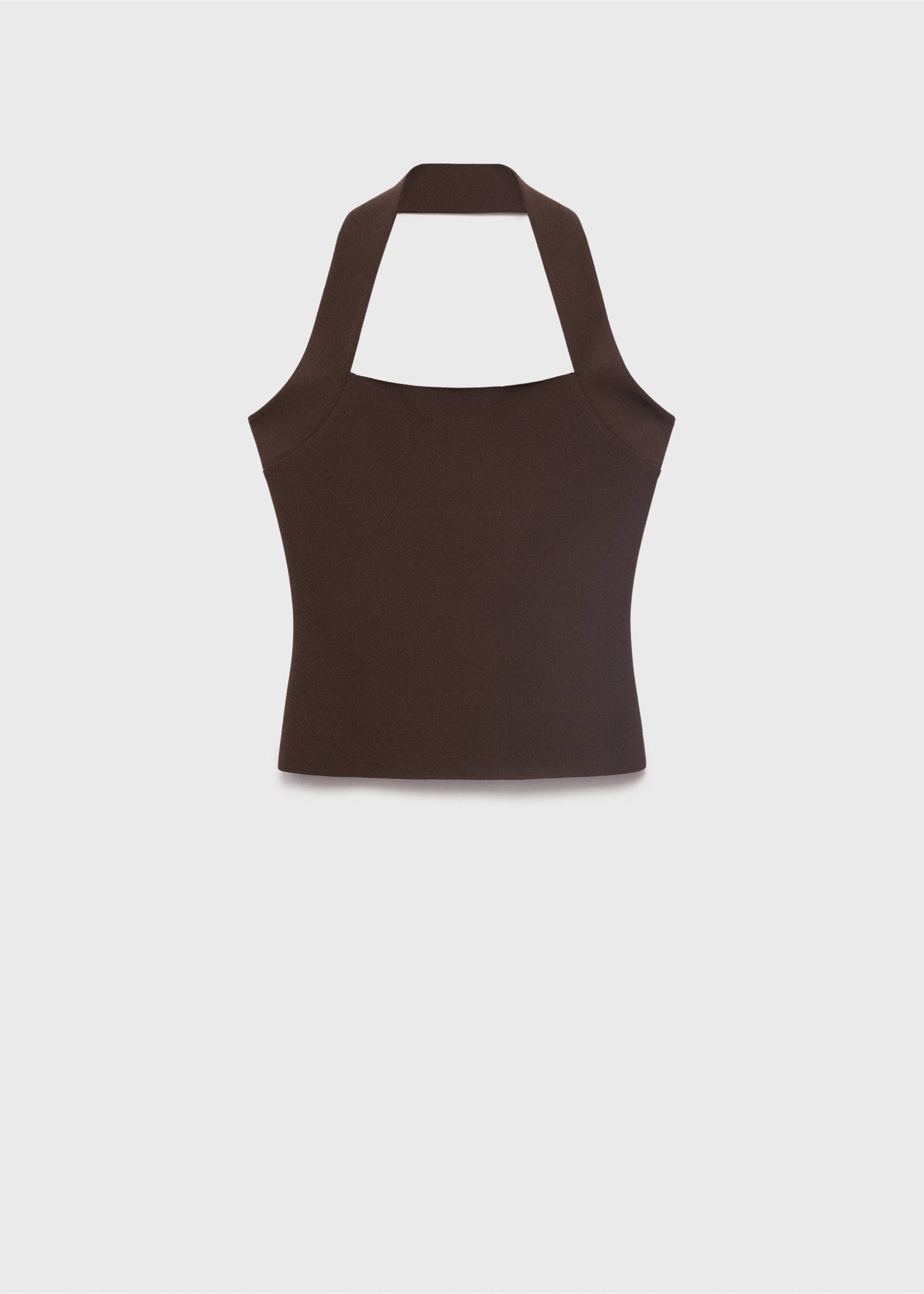 Top escote halter - Artículo sin modelo, Marrón. Ref: 17091242-00.