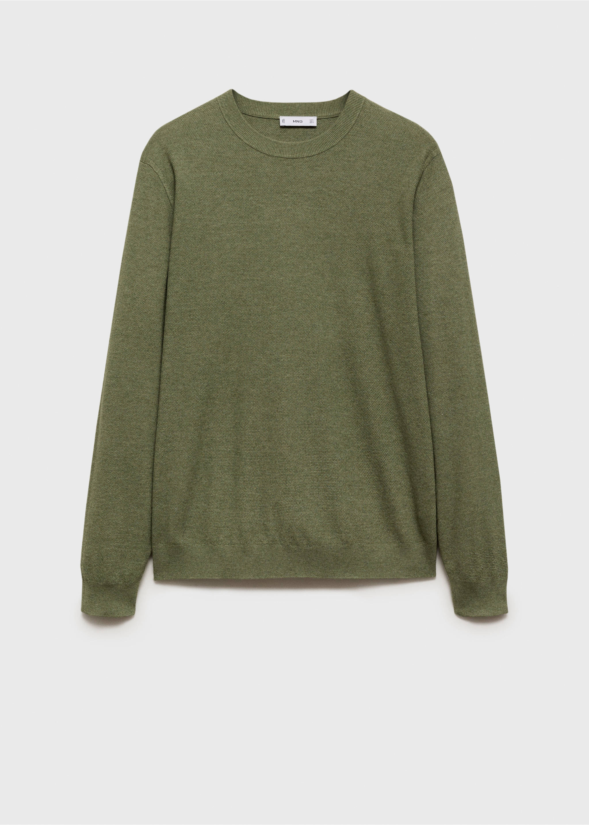 Fine-knit sweater - Article without model, Green. Ref: 17091244-00.