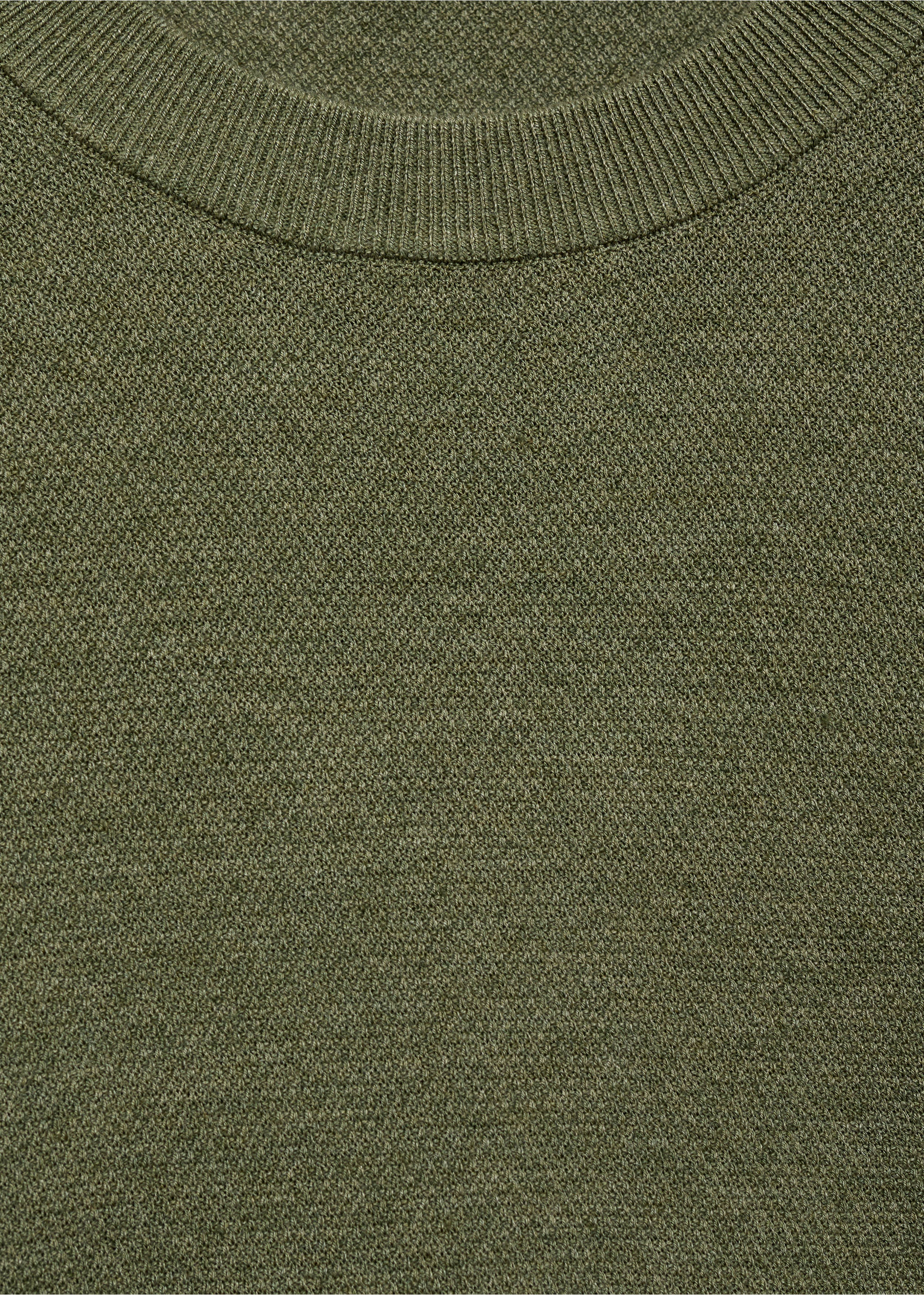 Fine-knit sweater - Details of the article 8, Green. Ref: 17091244-00.