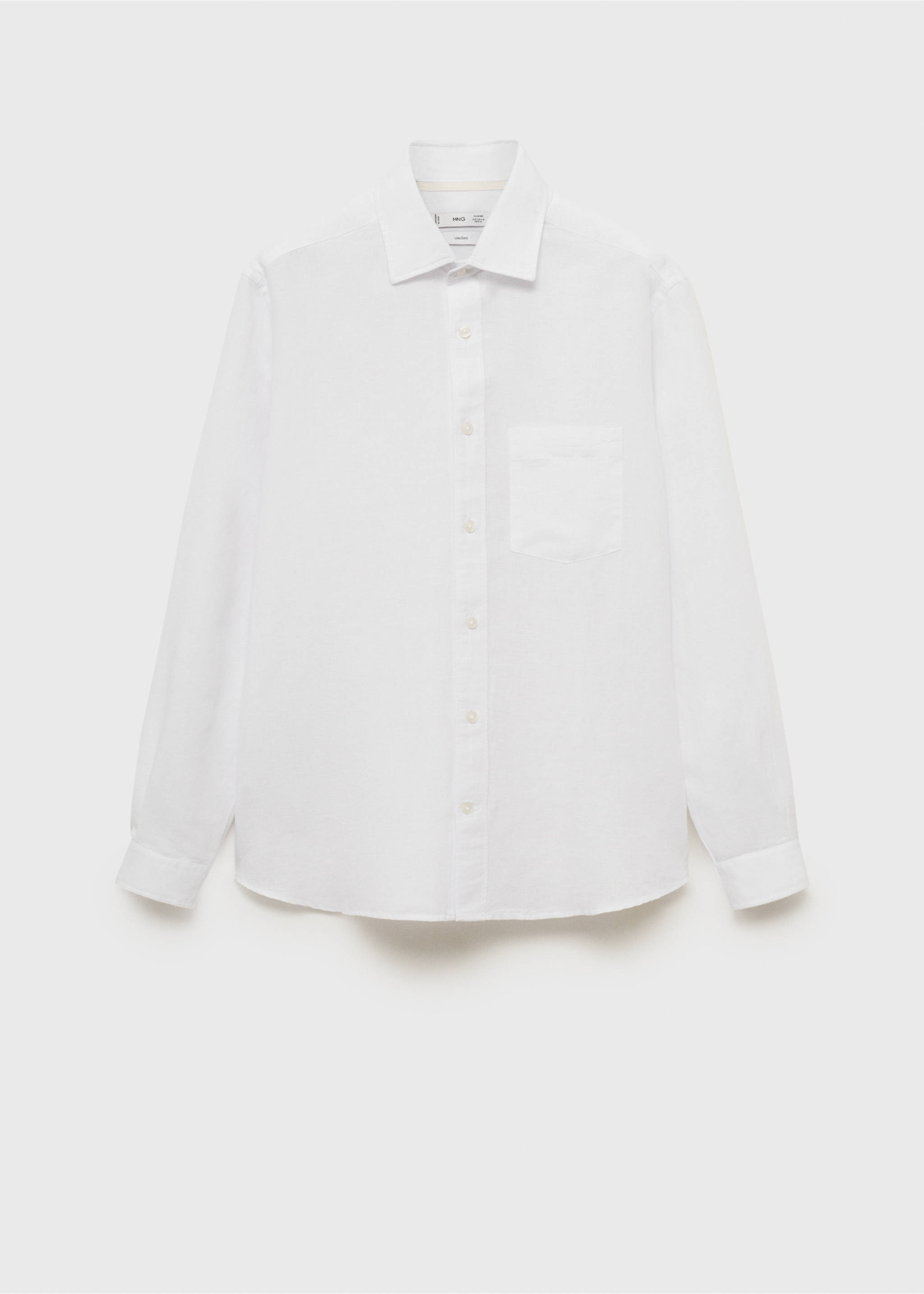 Chemise lin poche - Article sans modèle, Blanc. Ref: 17091247-00.