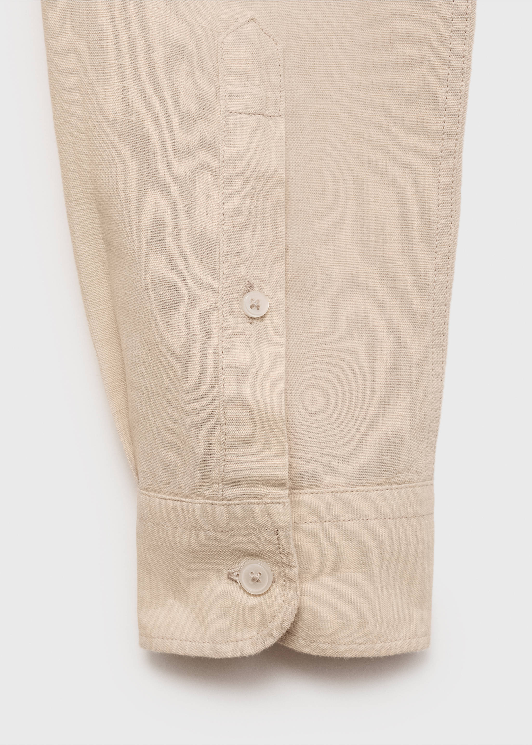 Chemise lin poche - Détail de l'article 0, Sable. Ref: 17091247-00.