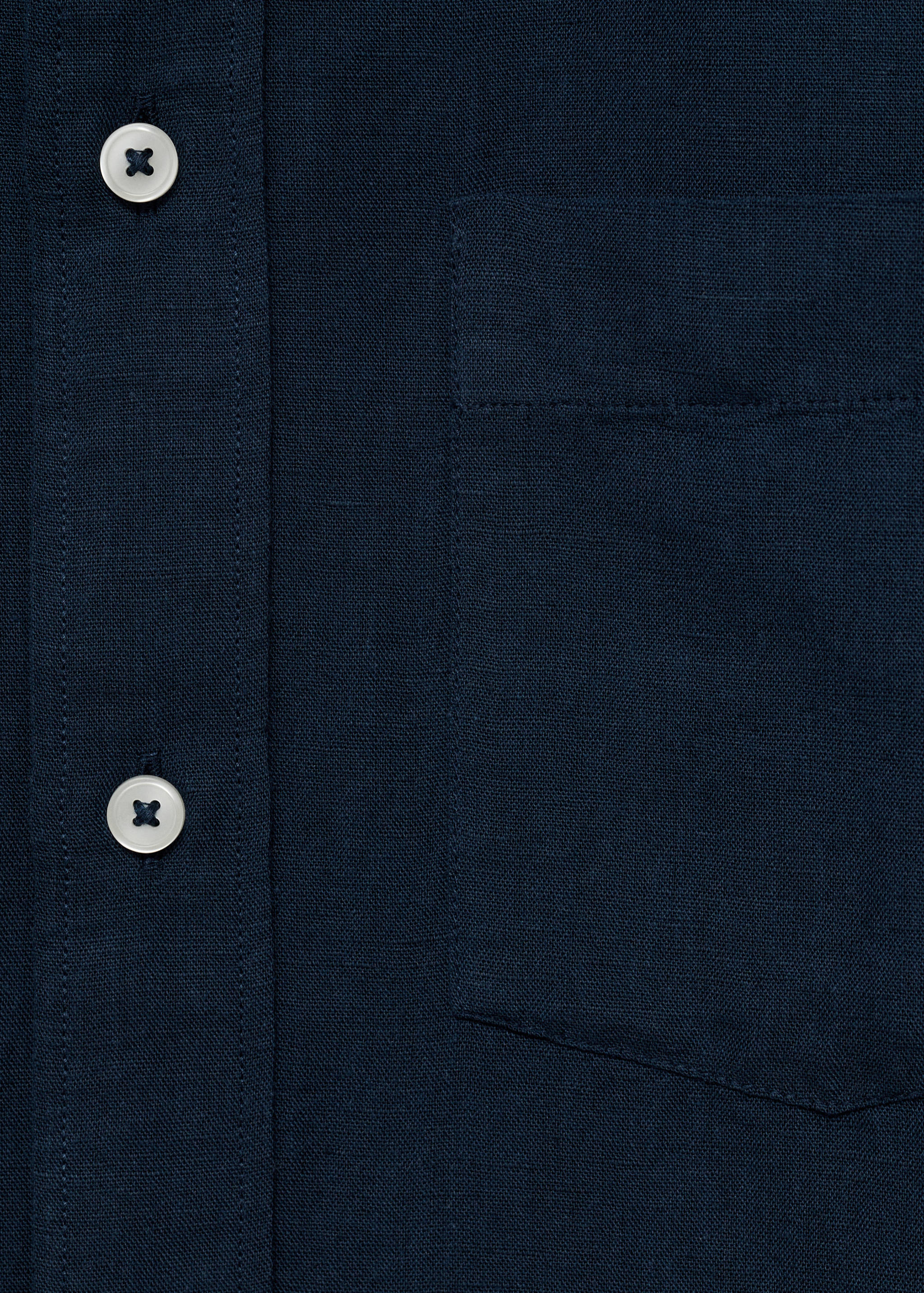 Pocket linen shirt - Details of the article 0