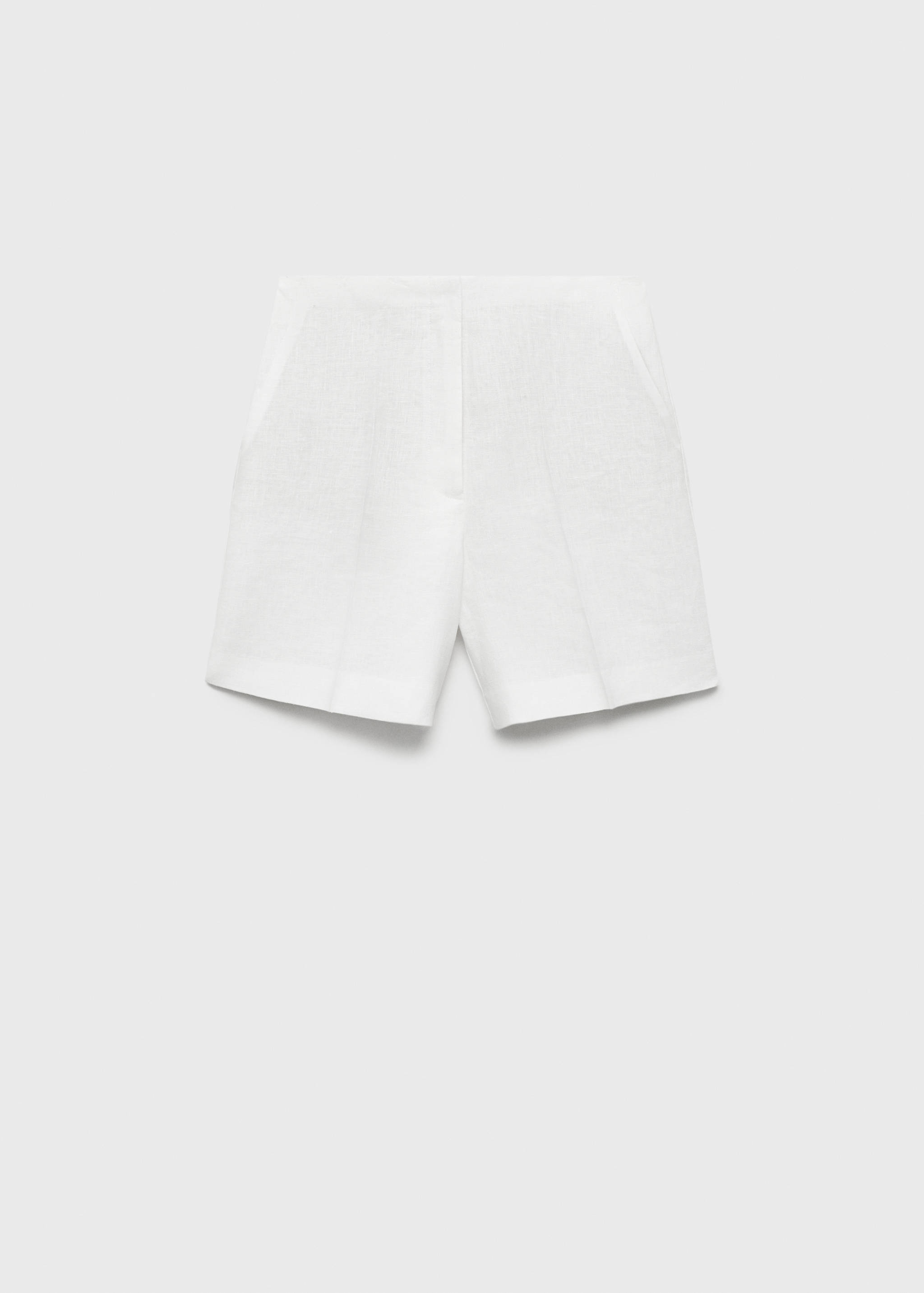 Short droit taille normale en lin - Article sans modèle