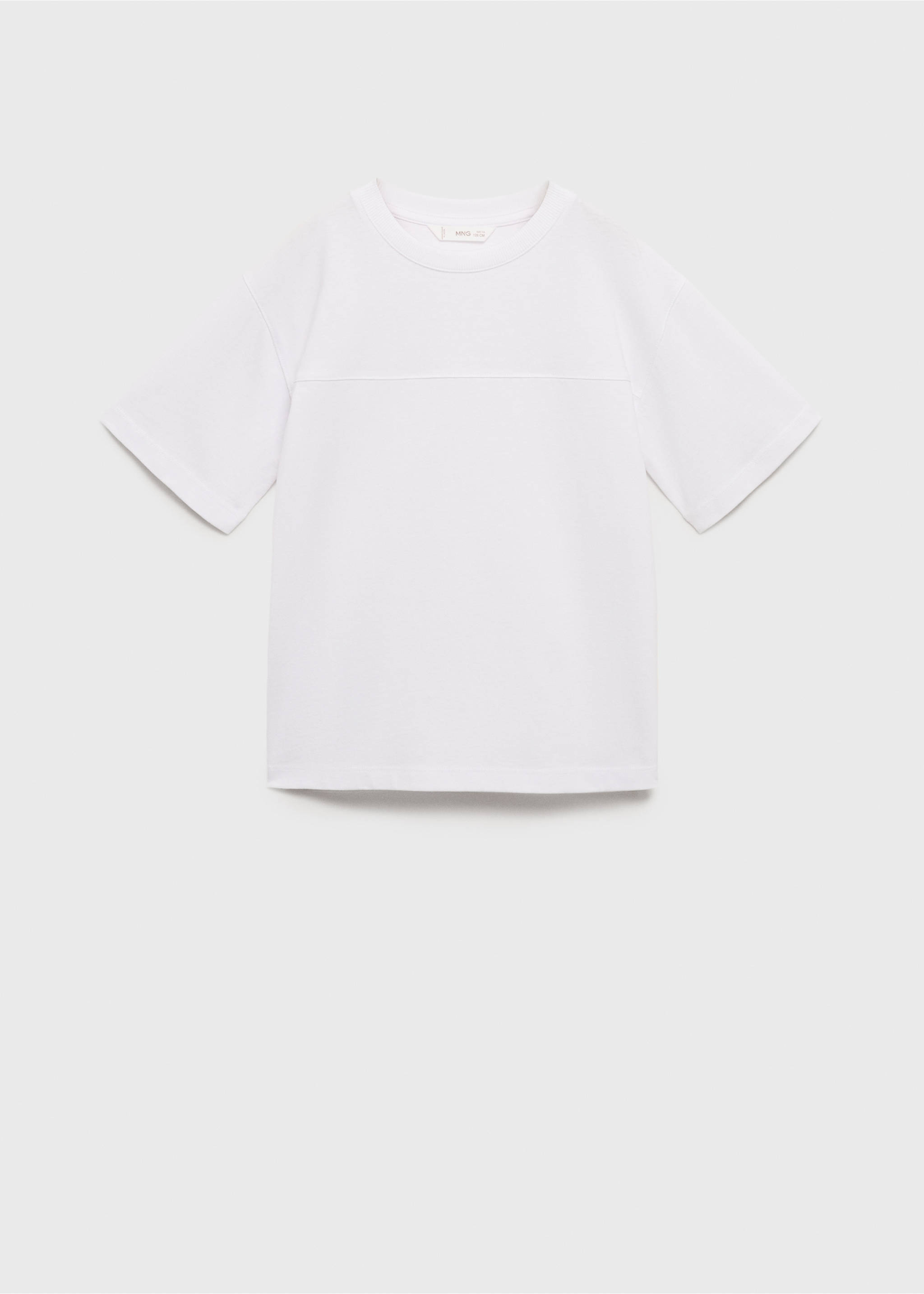 Seam detail T-shirt - Article without model, White. Ref: 17091253-00.