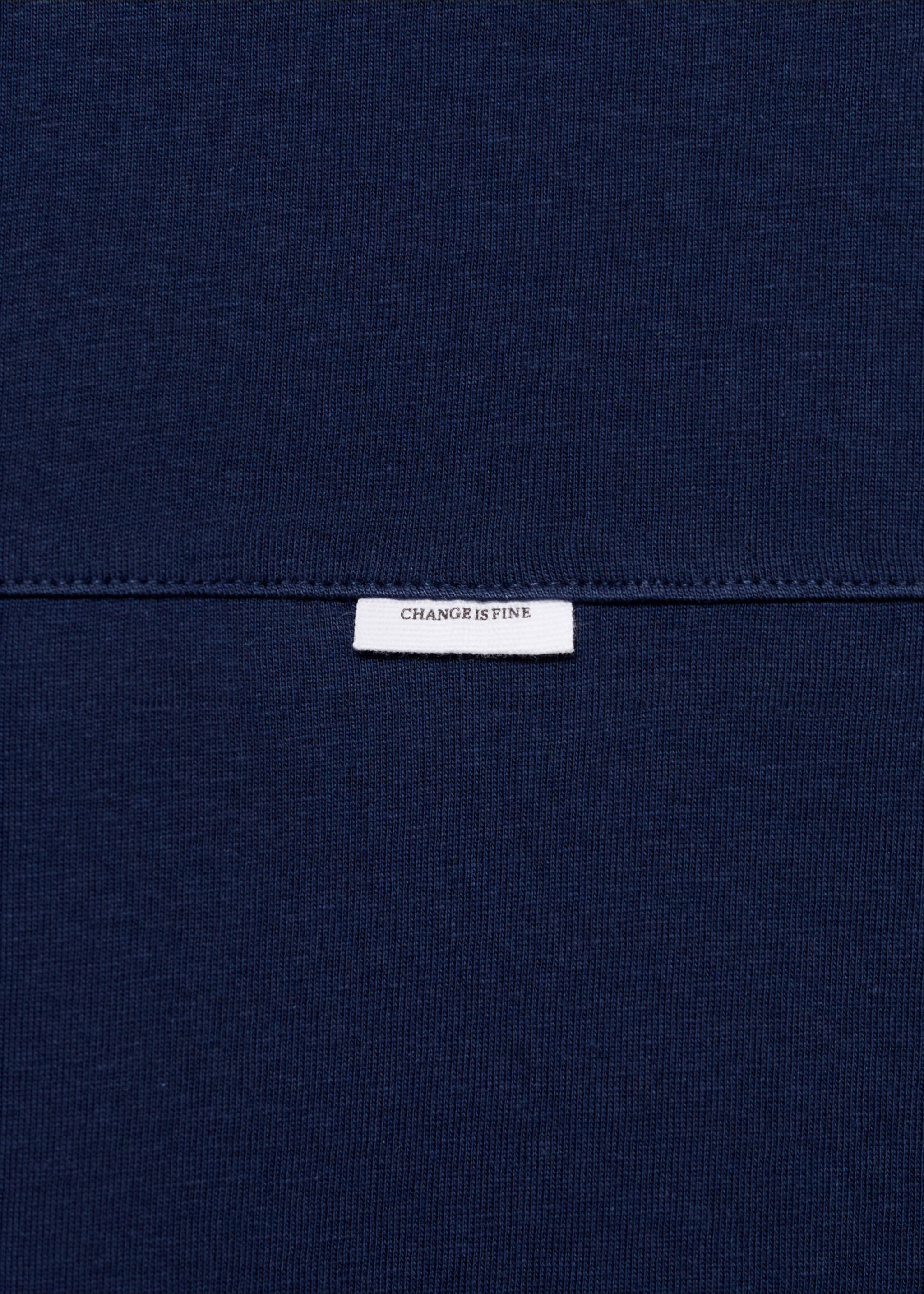 Camiseta detalle costura - Detalle del artículo 0, Azul marino. Ref: 17091253-00.