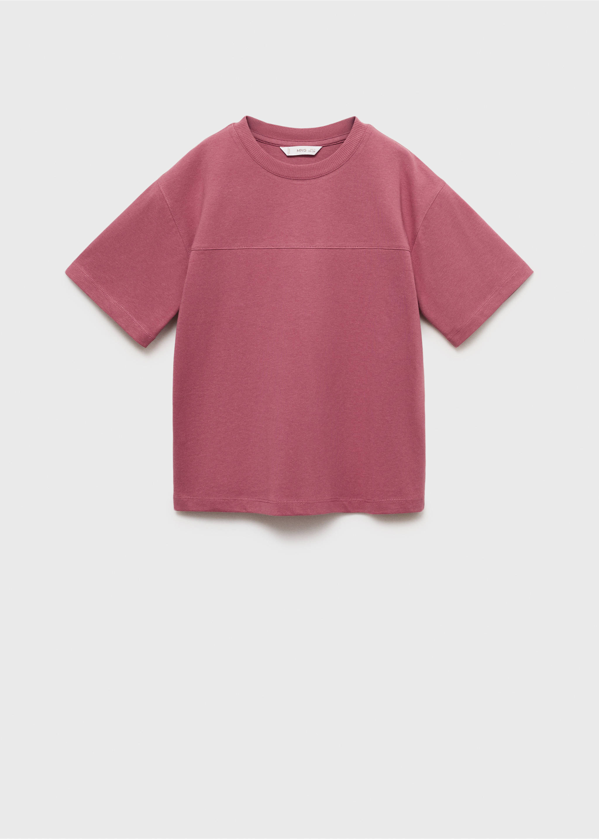 Seam detail T-shirt - Article without model, Wine. Ref: 17091253-00.