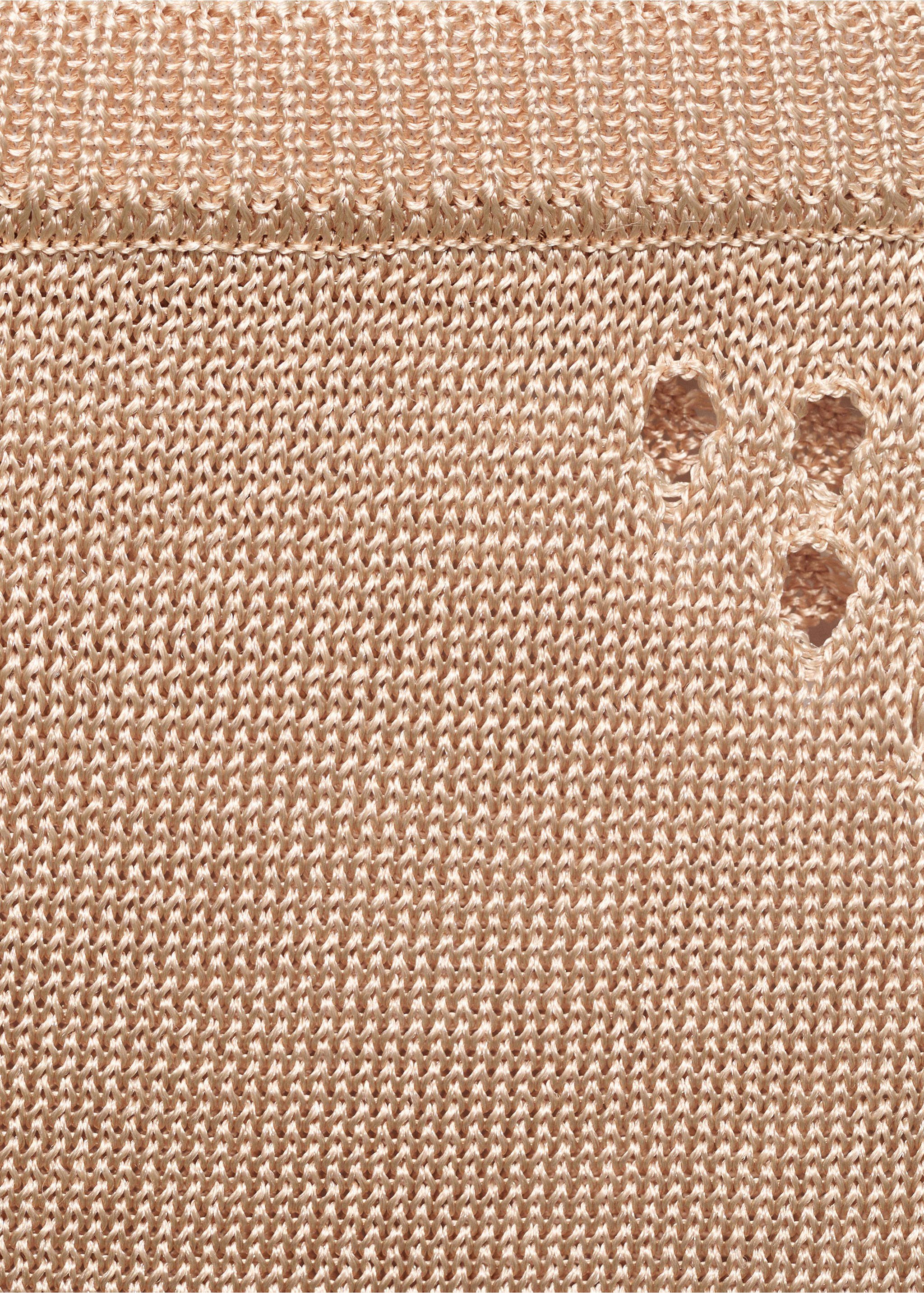 Lurex pencil skirt with openwork details - Details of the article 8, Gold. Ref: 17091265-00.