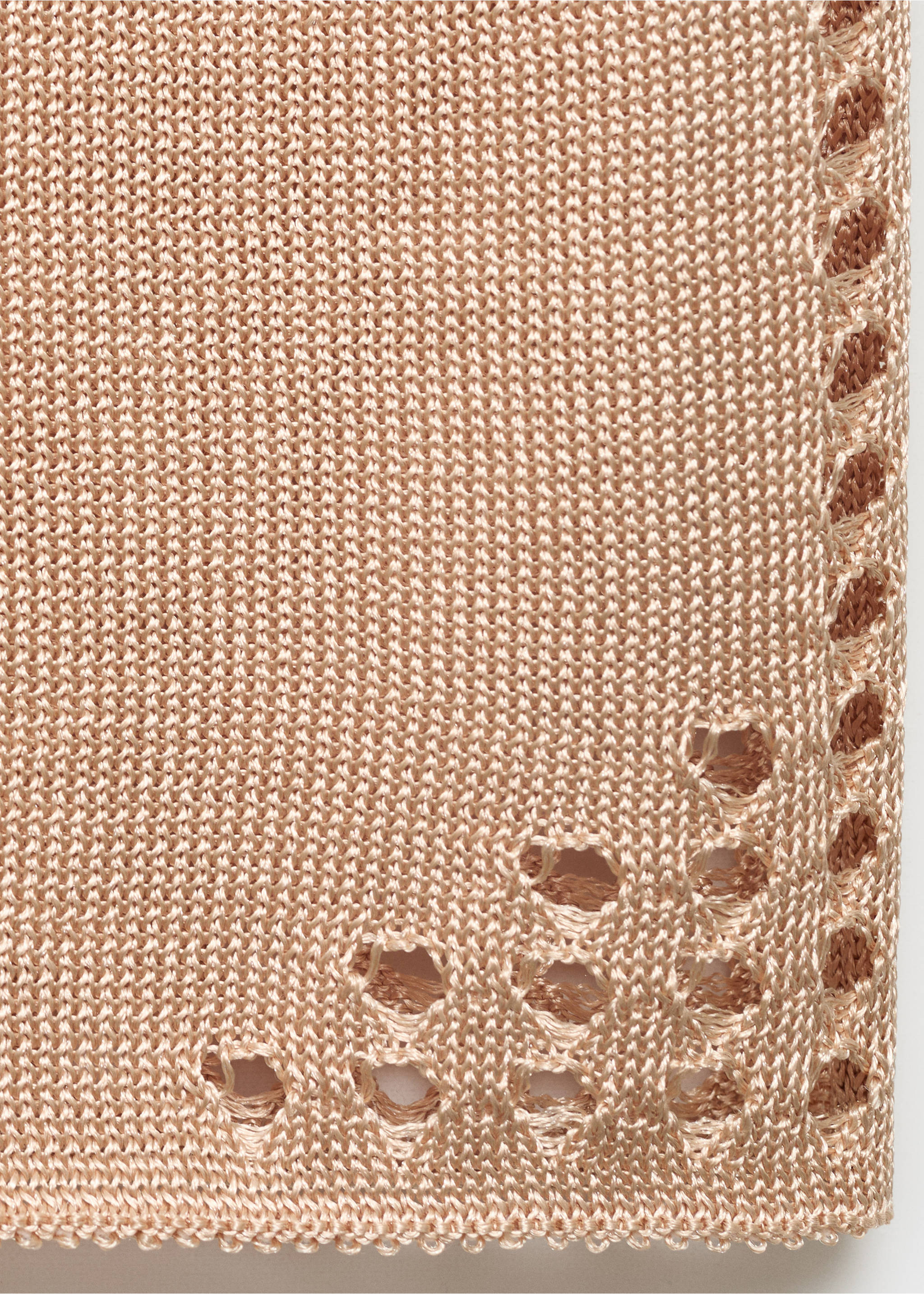 Lurex pencil skirt with openwork details - Details of the article 0, Gold. Ref: 17091265-00.