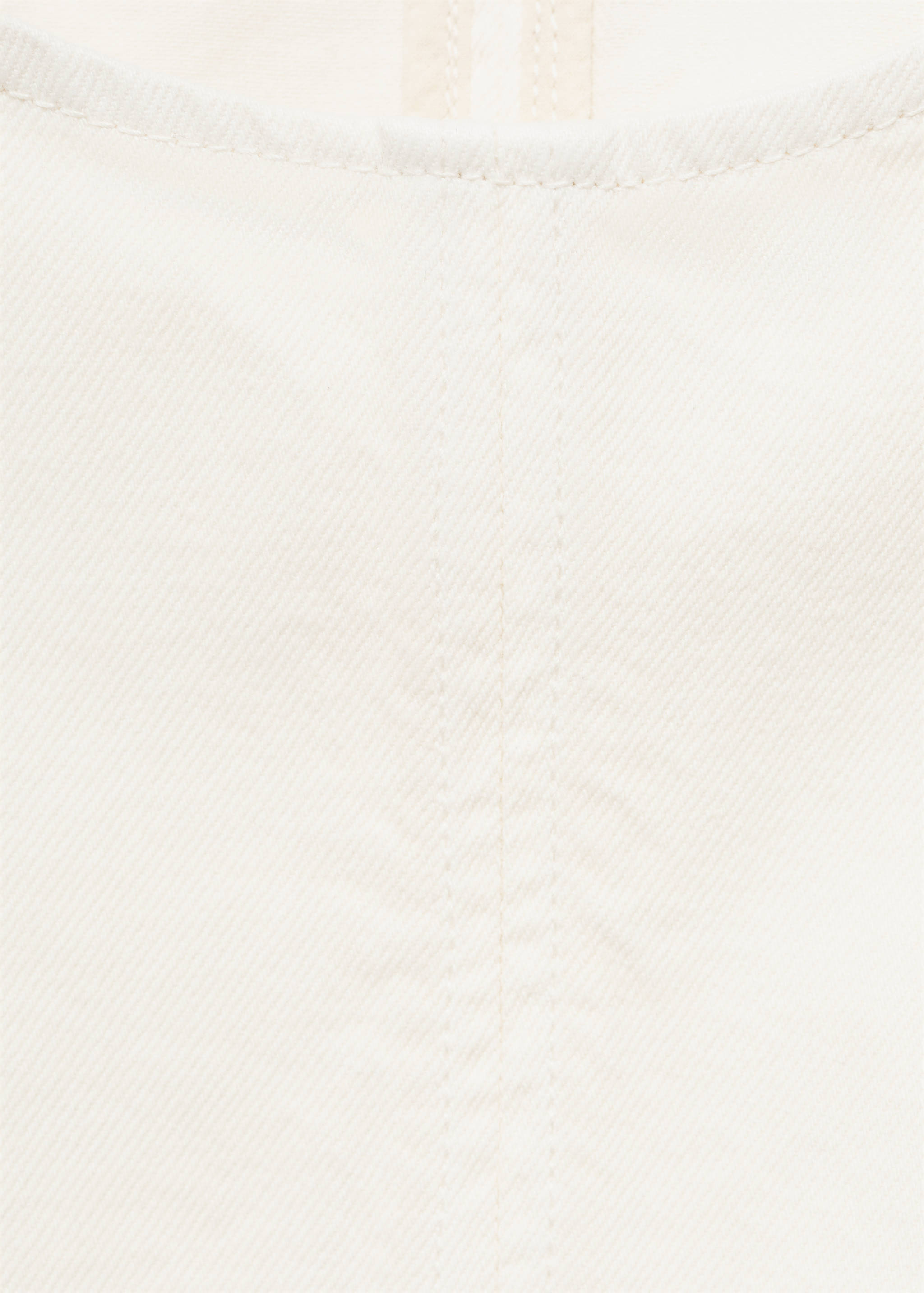 Denim crop top with buckle closure - Details of the article 8