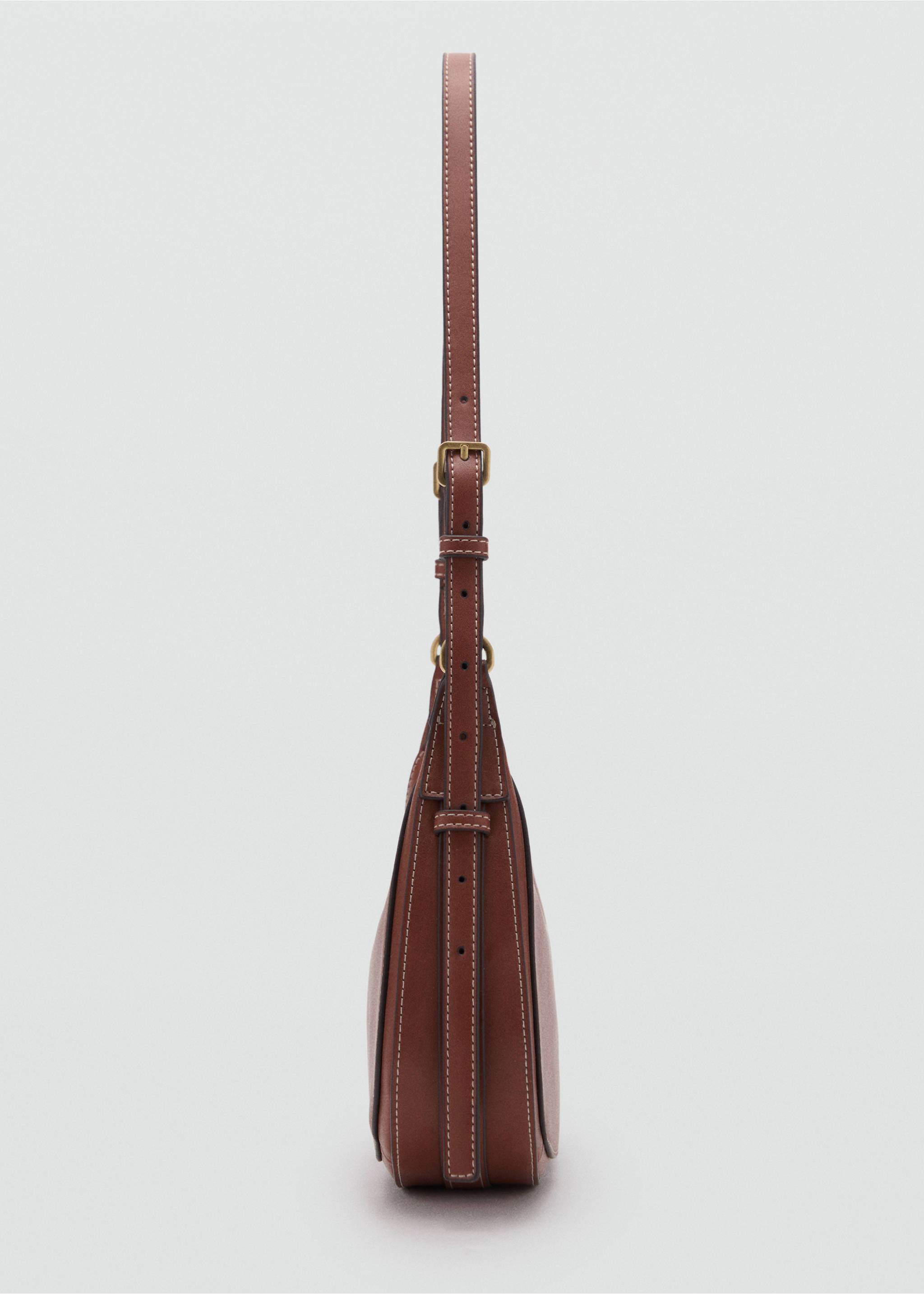 Oval shoulder bag - Details of the article 1, Leather. Ref: 17091268-00.