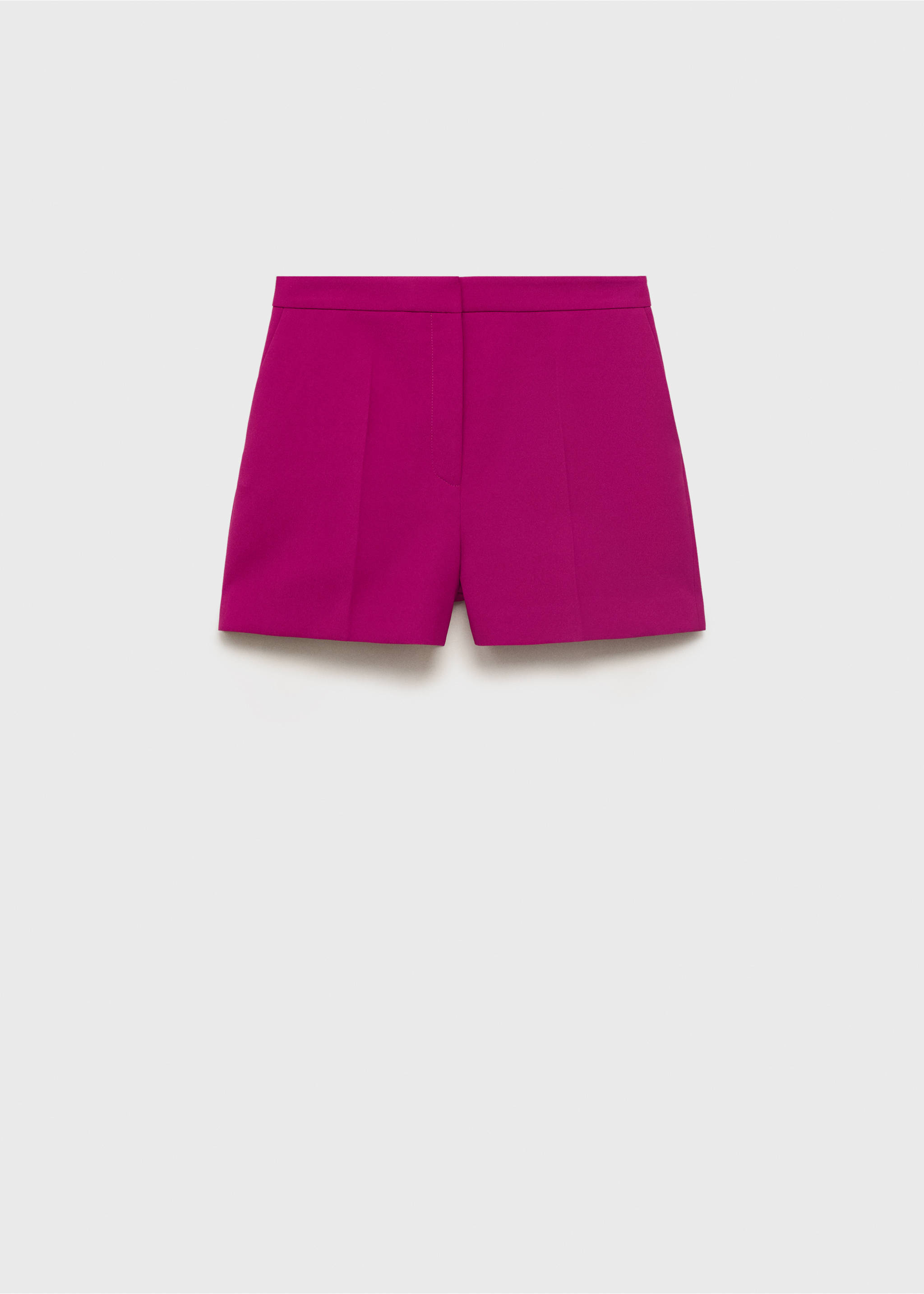 Straight kratke hlače srednjeg struka - Artikl bez modela, Boja fuksije. Ref: 17091271-00.