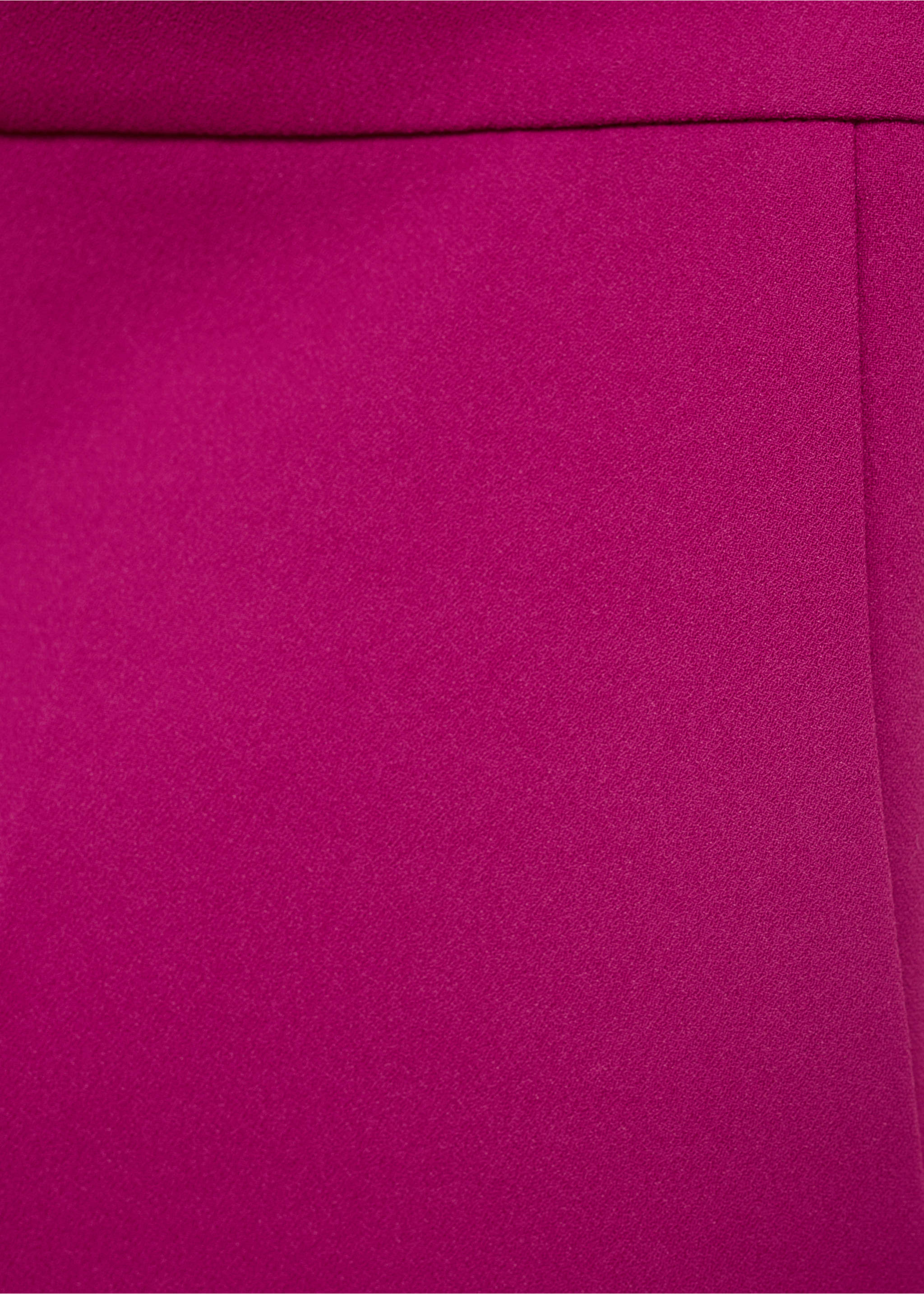 Rechte mid-rise shorts - Detail van het artikel 0, Fuchsia. Ref: 17091271-00.