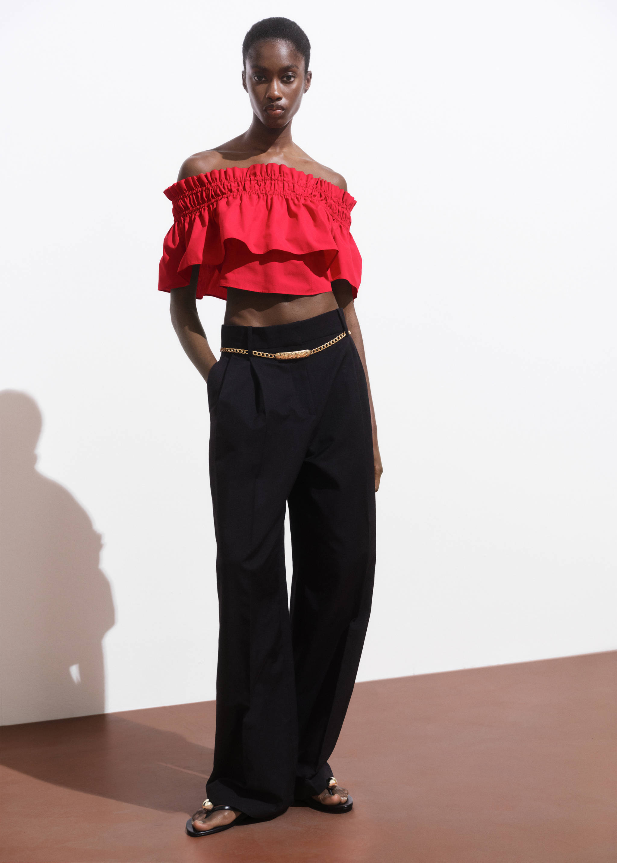Top bustier à volants - Plan général