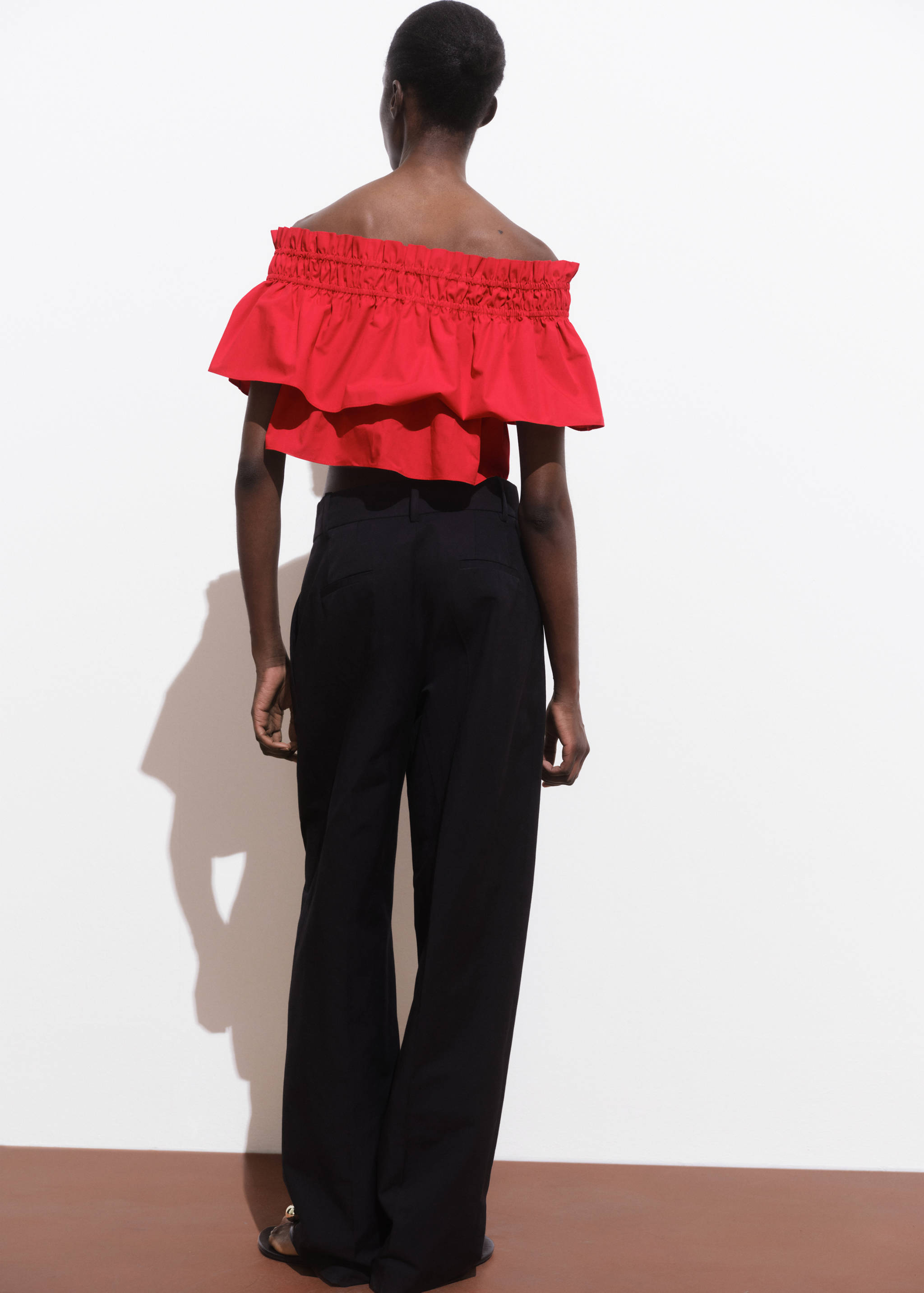 Top bustier à volants - Verso de l’article