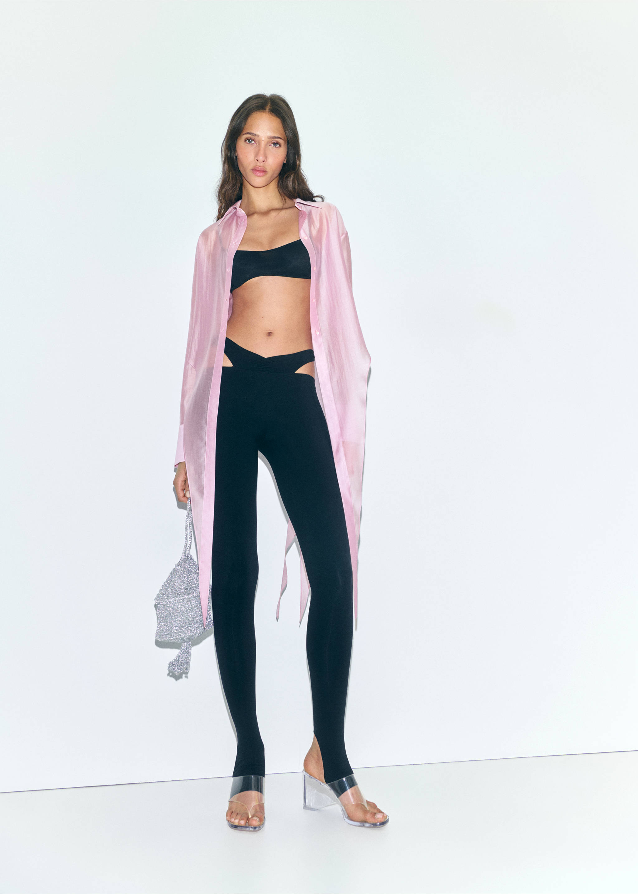 Lyocell shirt with peak finish - General plane, Violet. Ref: 17091274-00.