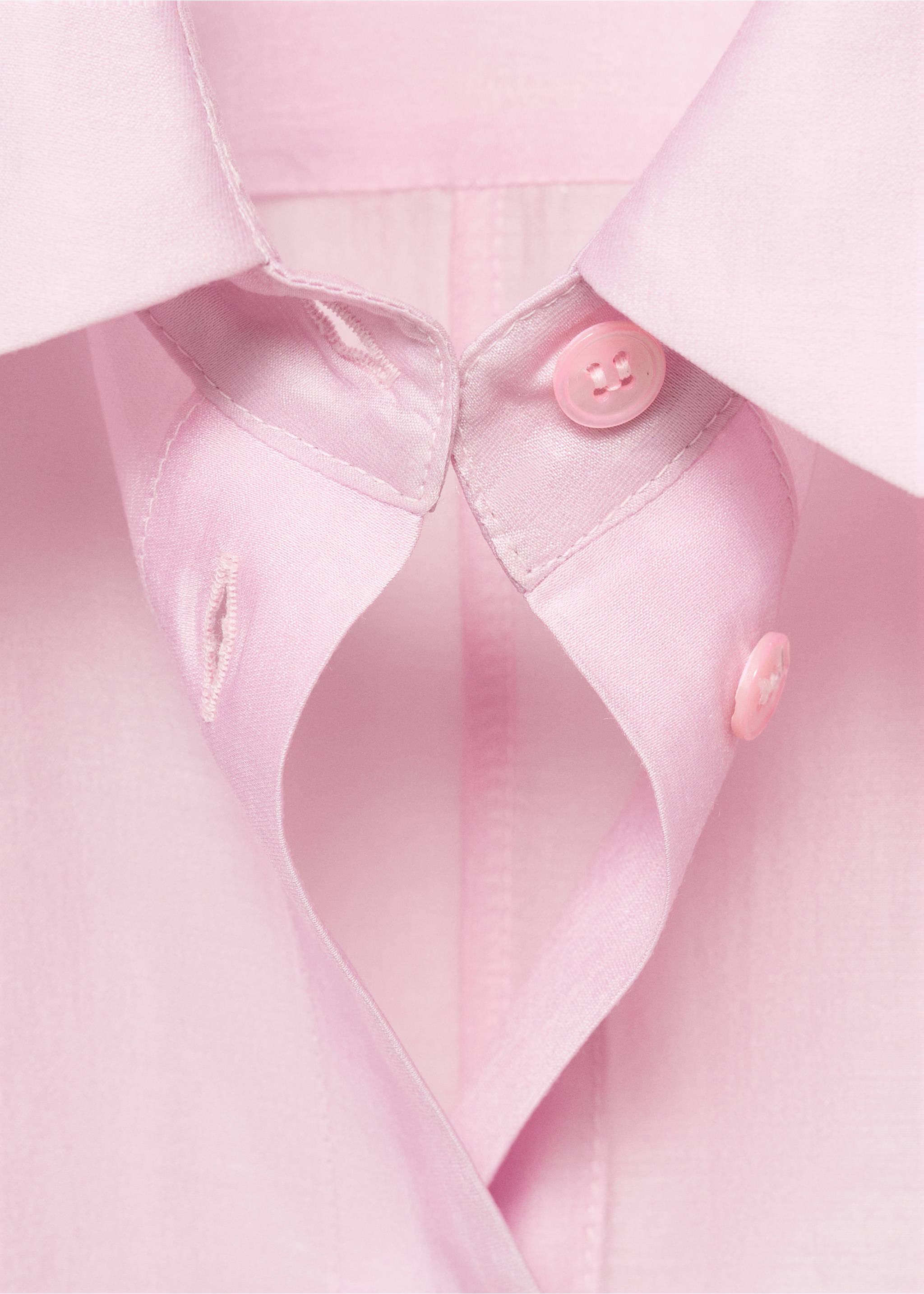 Lyocell shirt with peak finish - Details of the article 8, Violet. Ref: 17091274-00.