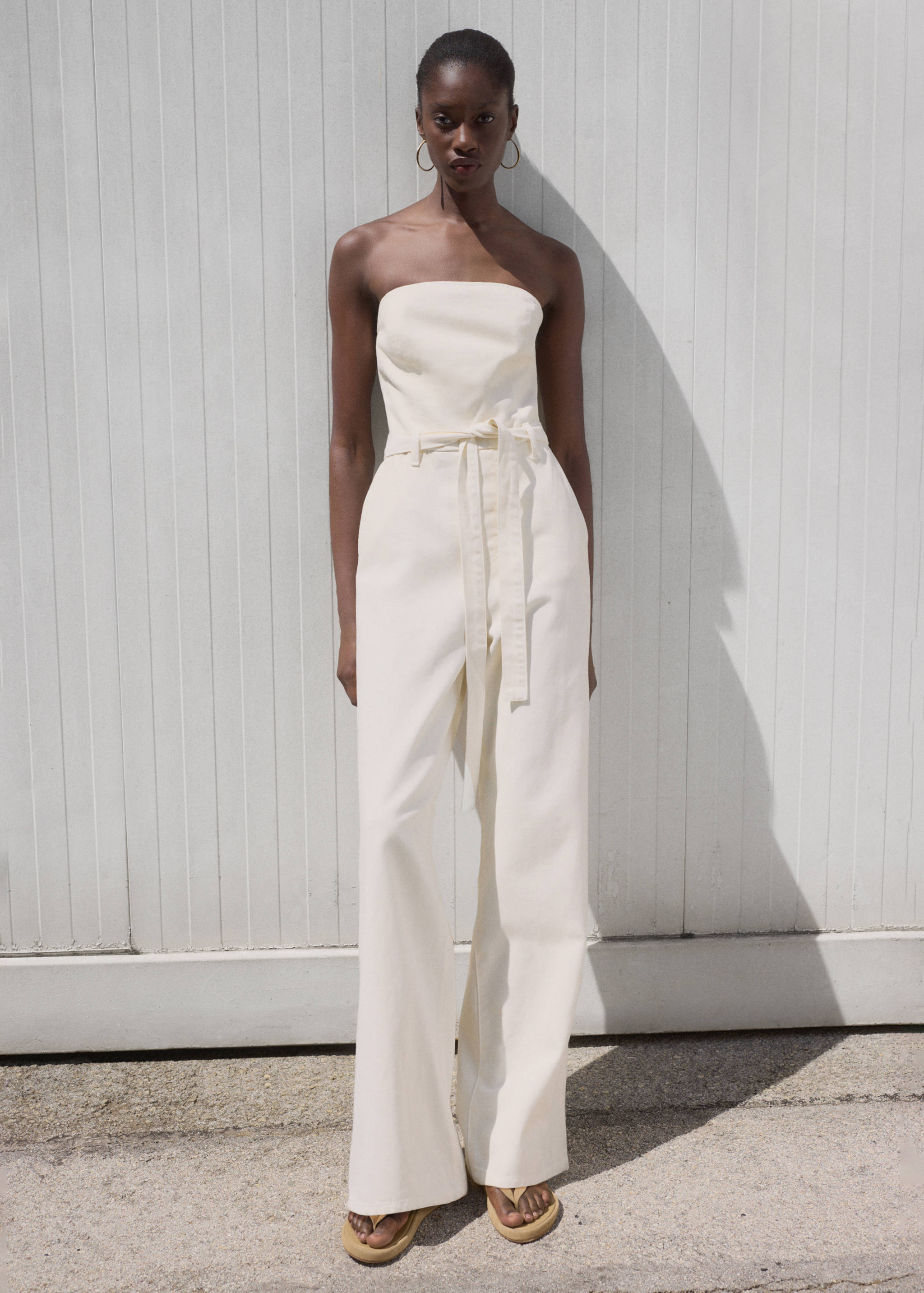 Denim jumpsuit belt - General plane