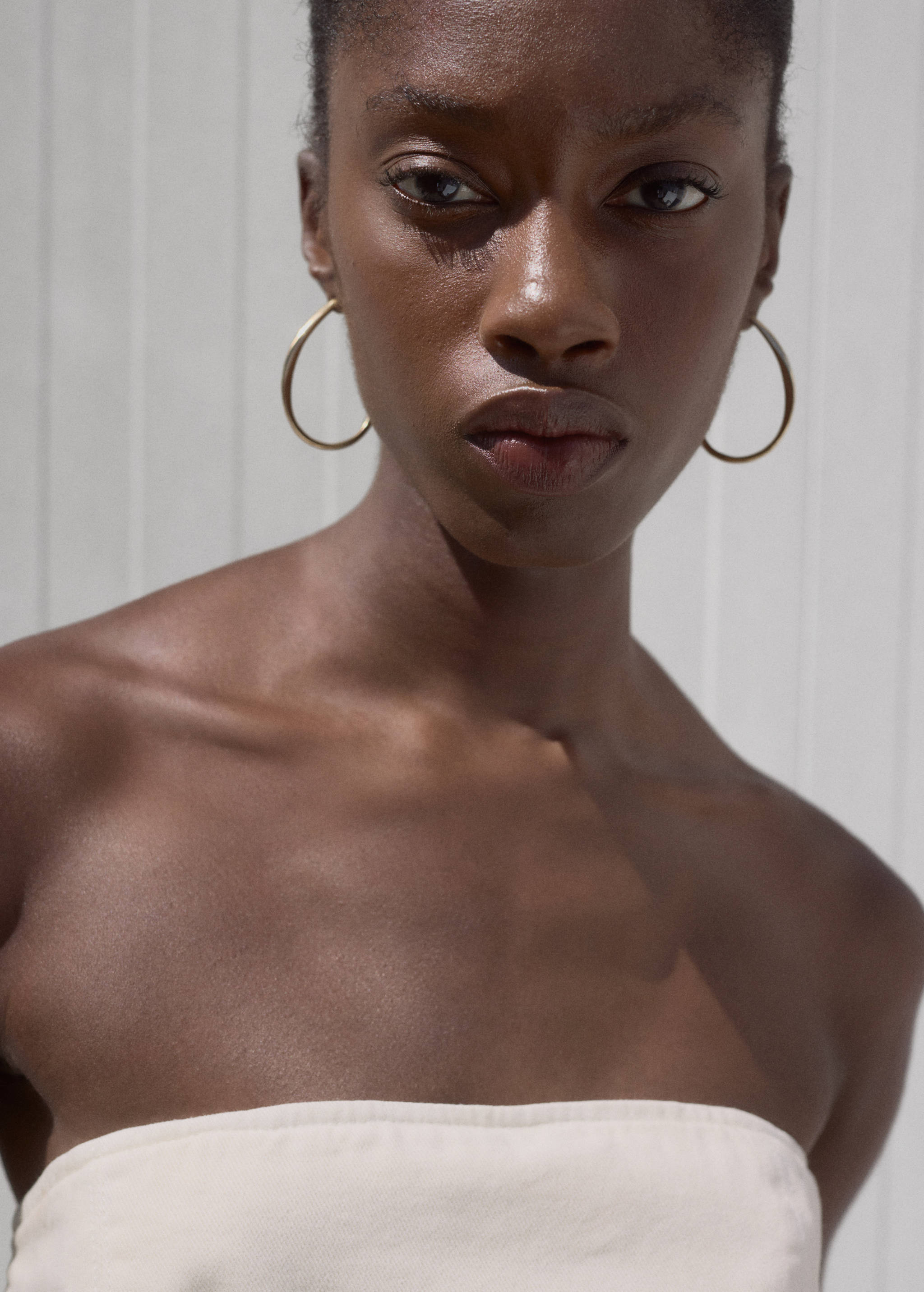 Denim jumpsuit belt - Details of the article 1