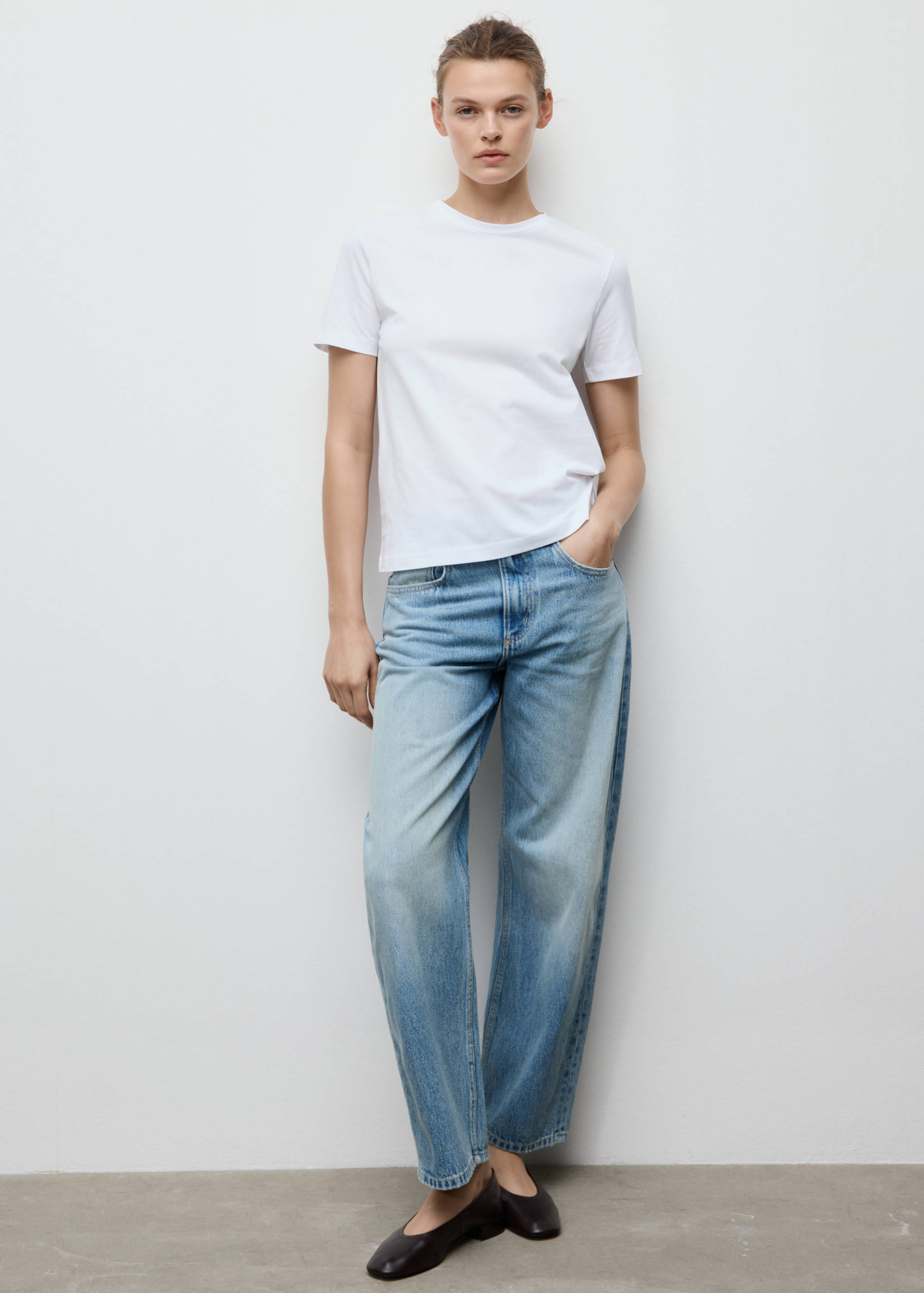 T-shirt coton manches courtes - Plan général