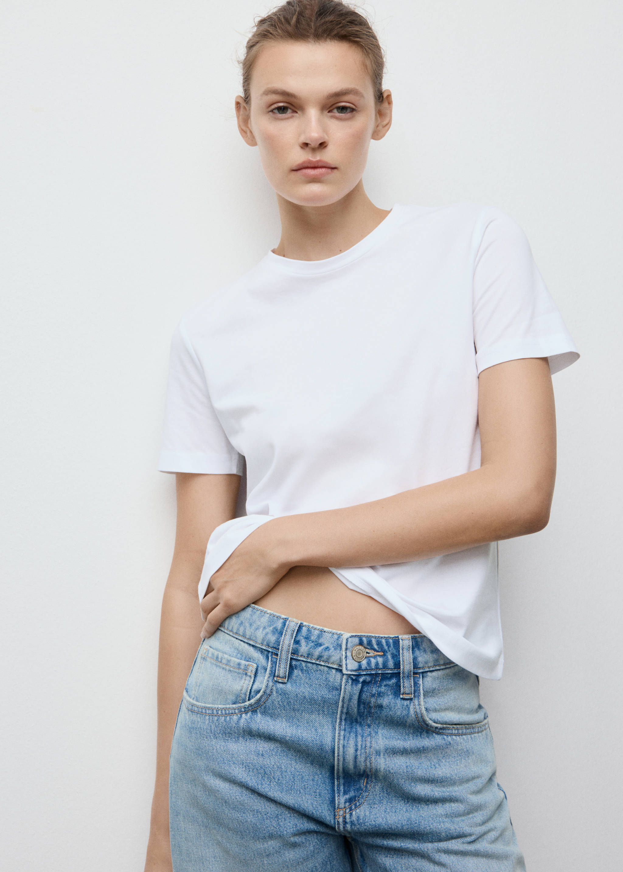 T-shirt coton manches courtes - Plan moyen