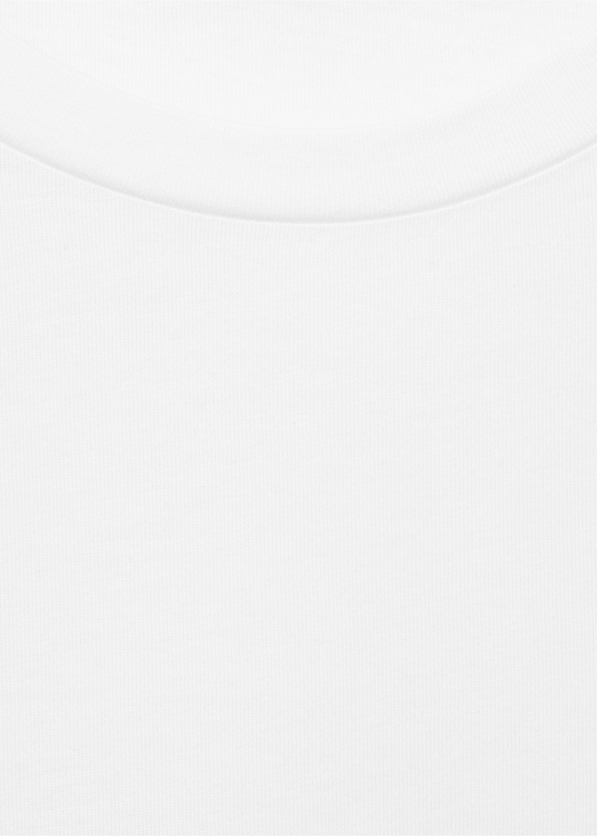 Bavlněné tričko s krátkým rukávem - Detail zboží 8, Bílá. Ref: 17091515-00.