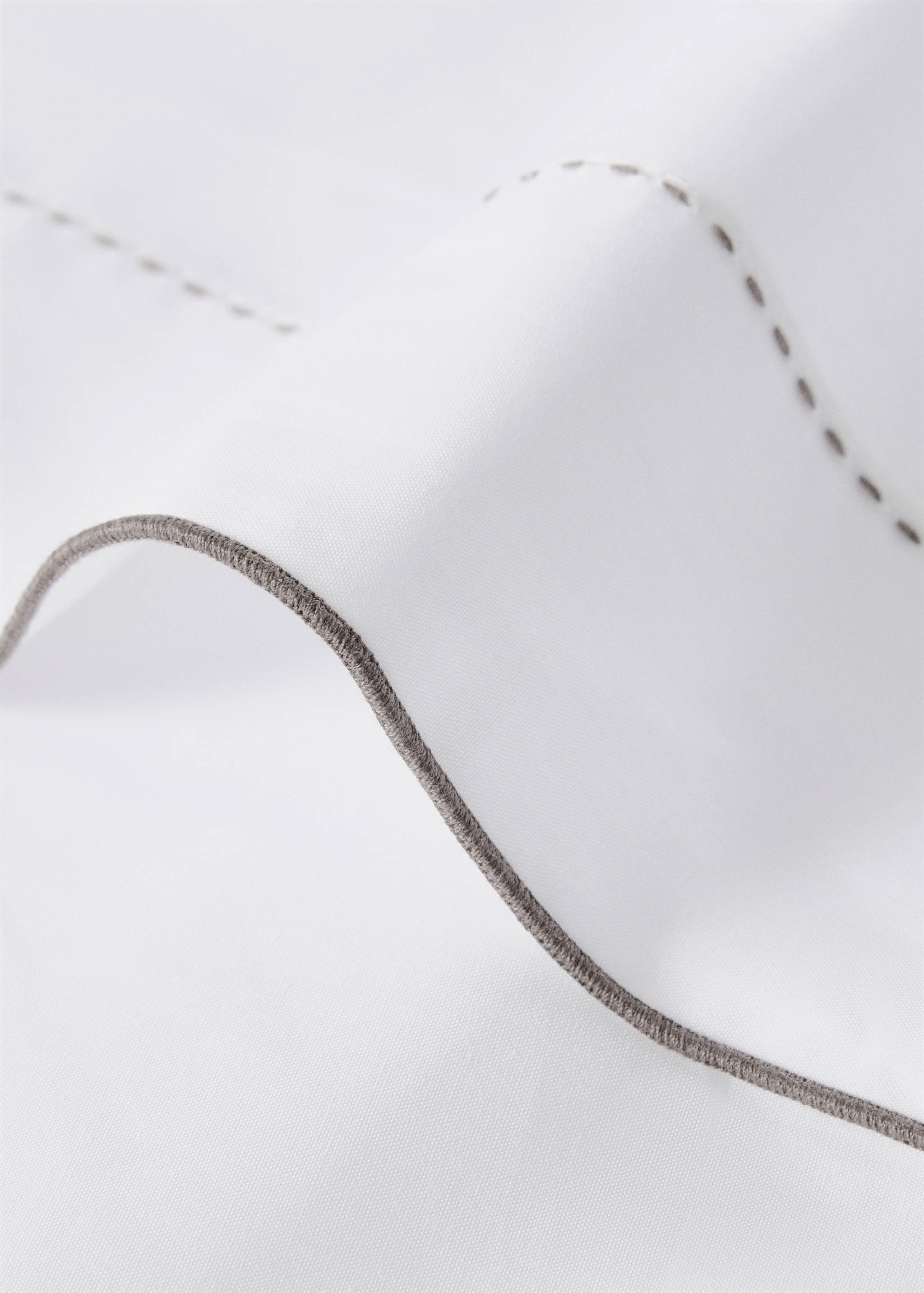 200-thread count percale cotton top sheet for 90 cm bed - Details of the article 1