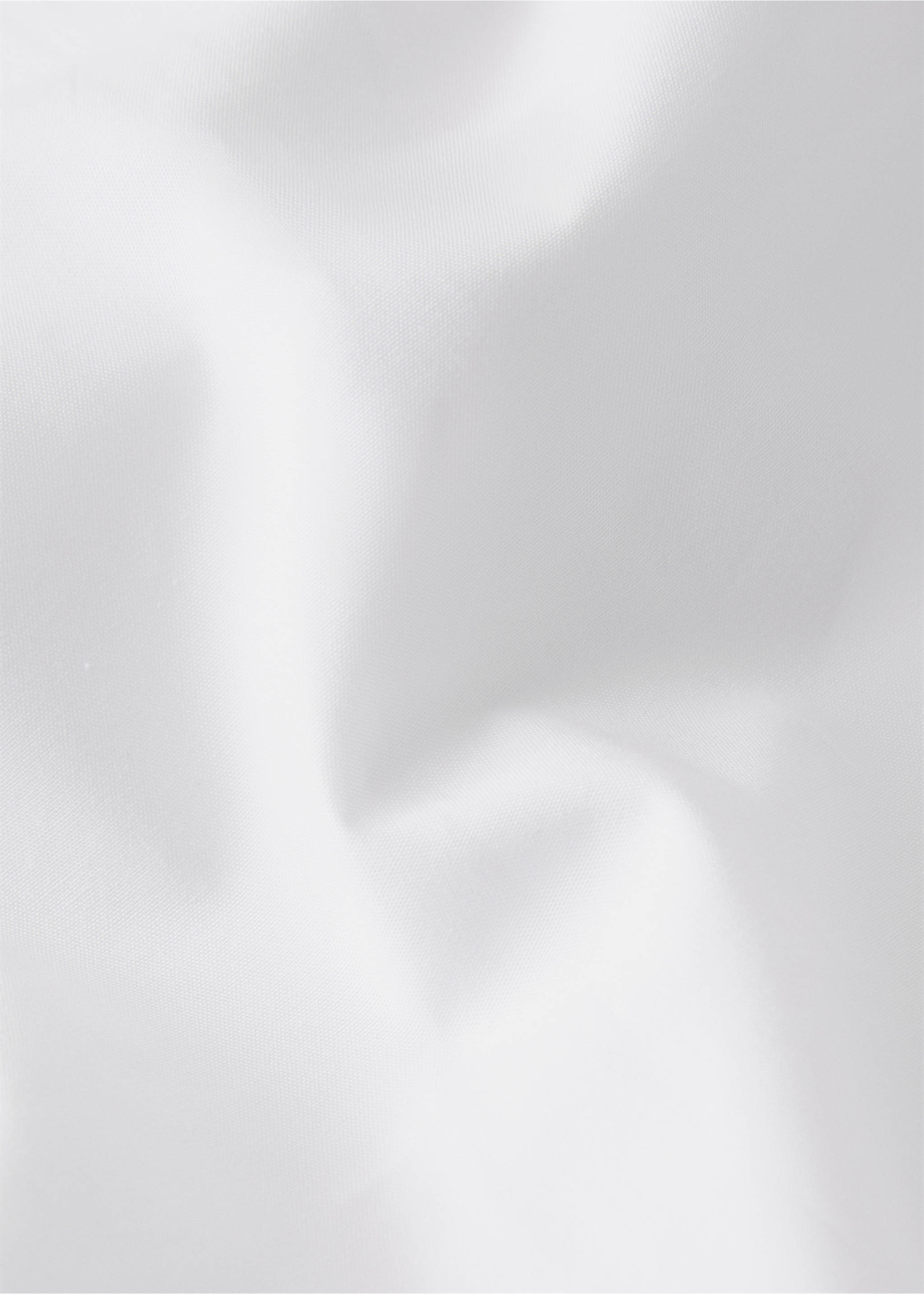 200-thread count percale cotton top sheet for 90 cm bed - Details of the article 2, White. Ref: 17091521-00.