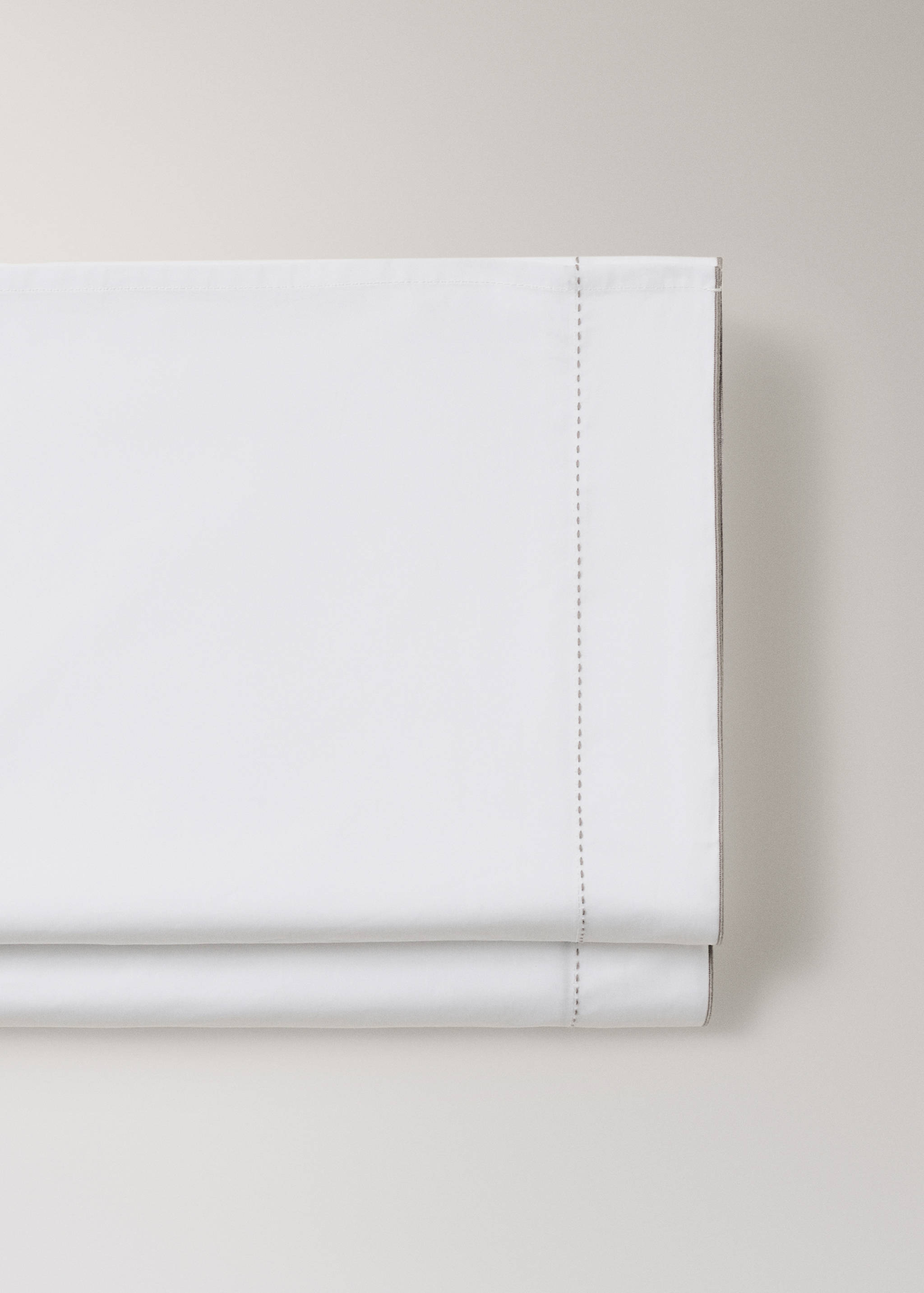 200-thread count percale cotton top sheet for 90 cm bed - Details of the article 3