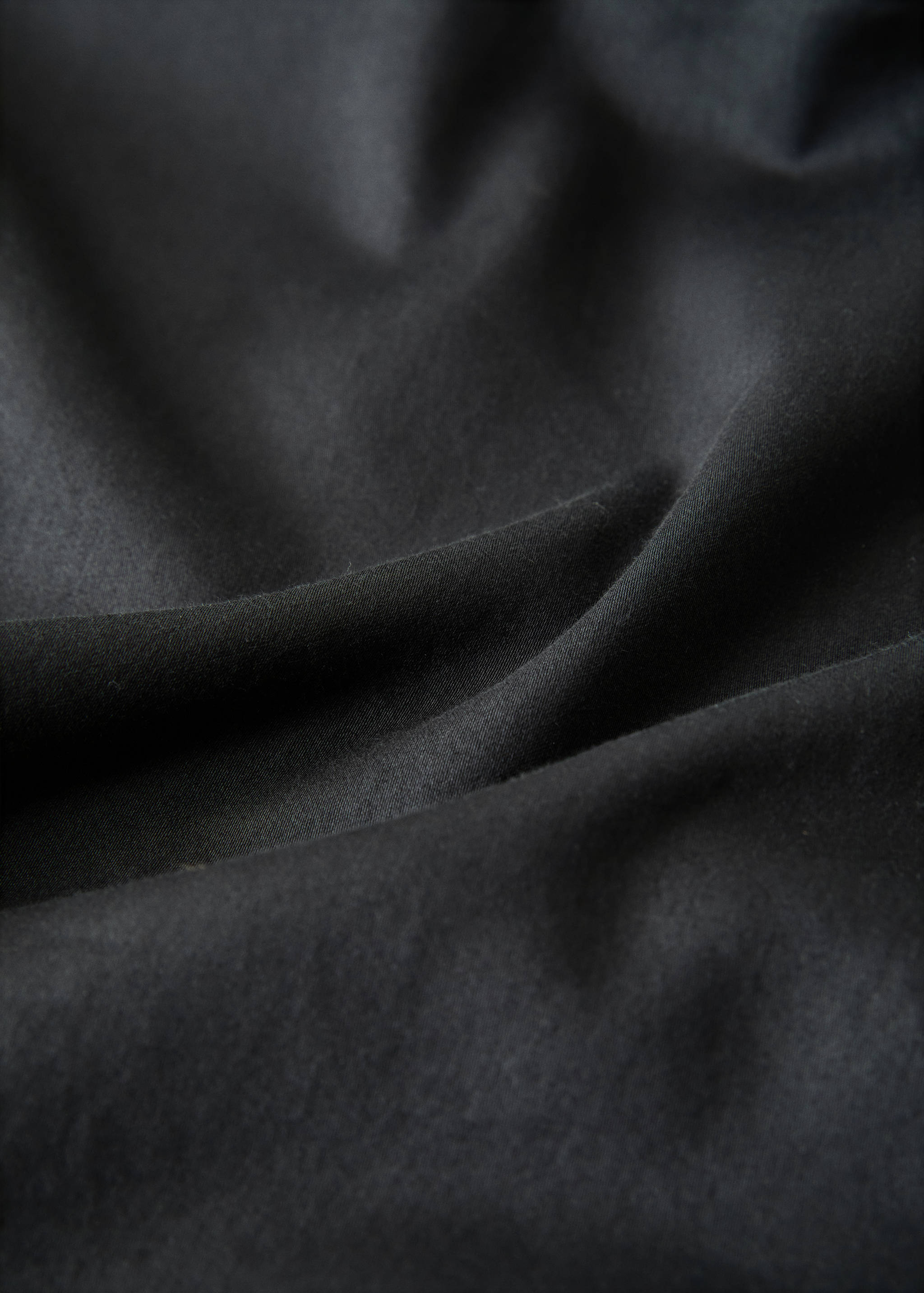 Washed cotton satin fitted sheet Single bed - Details of the article 2