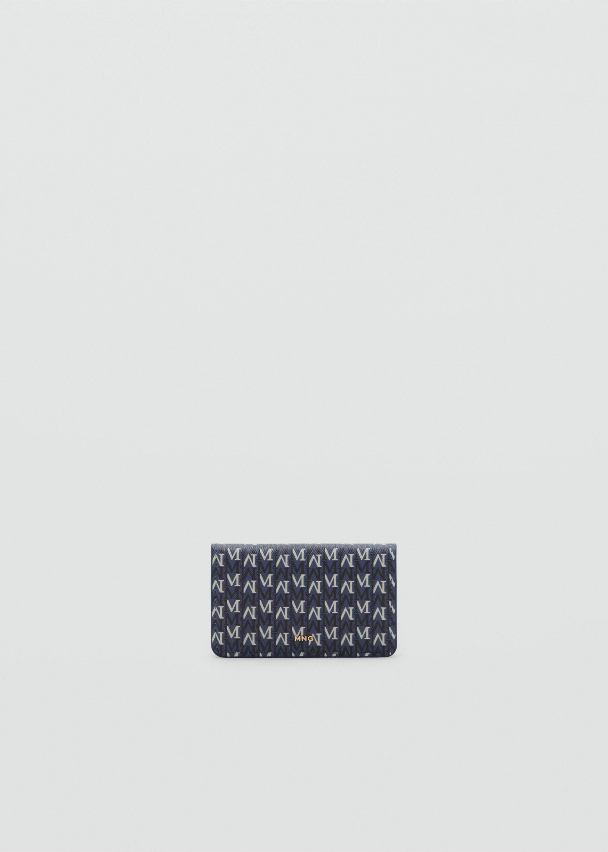 Small wallet with logo print - Article without model, Navy. Ref: 17091533-00.