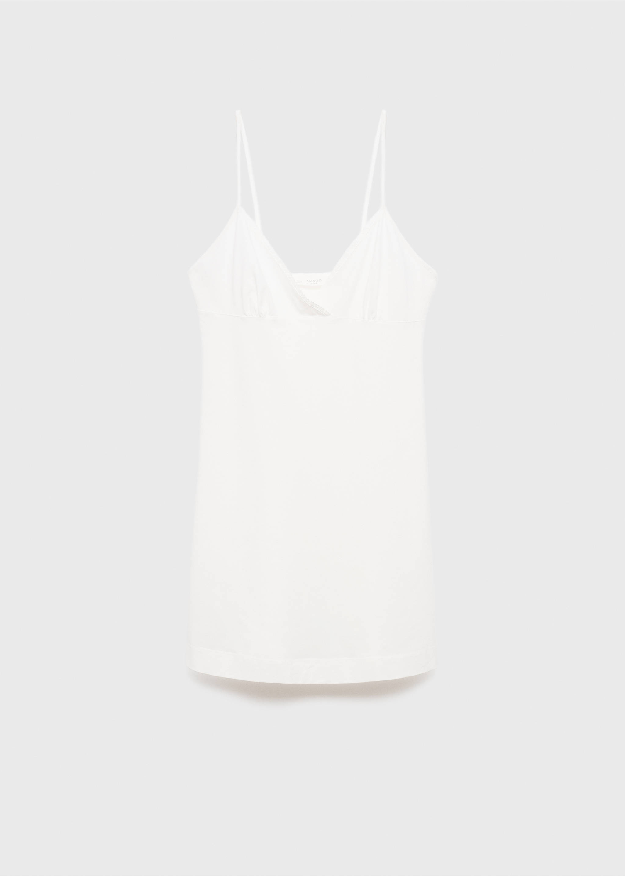 Camisa de dormir cotó fluid punta - Article sense model, Blanc. Ref: 17091538-00.