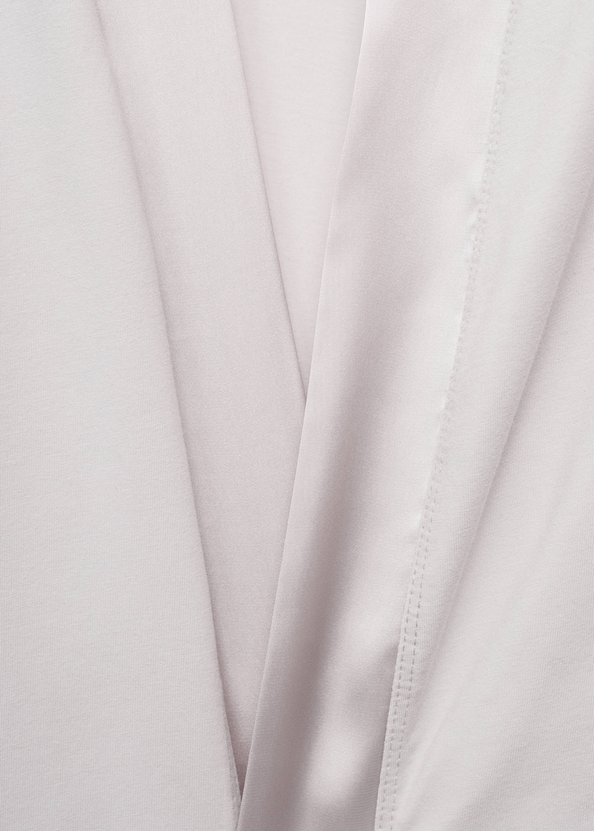 Peignoir en coton liseré satin - Détail de l'article 0