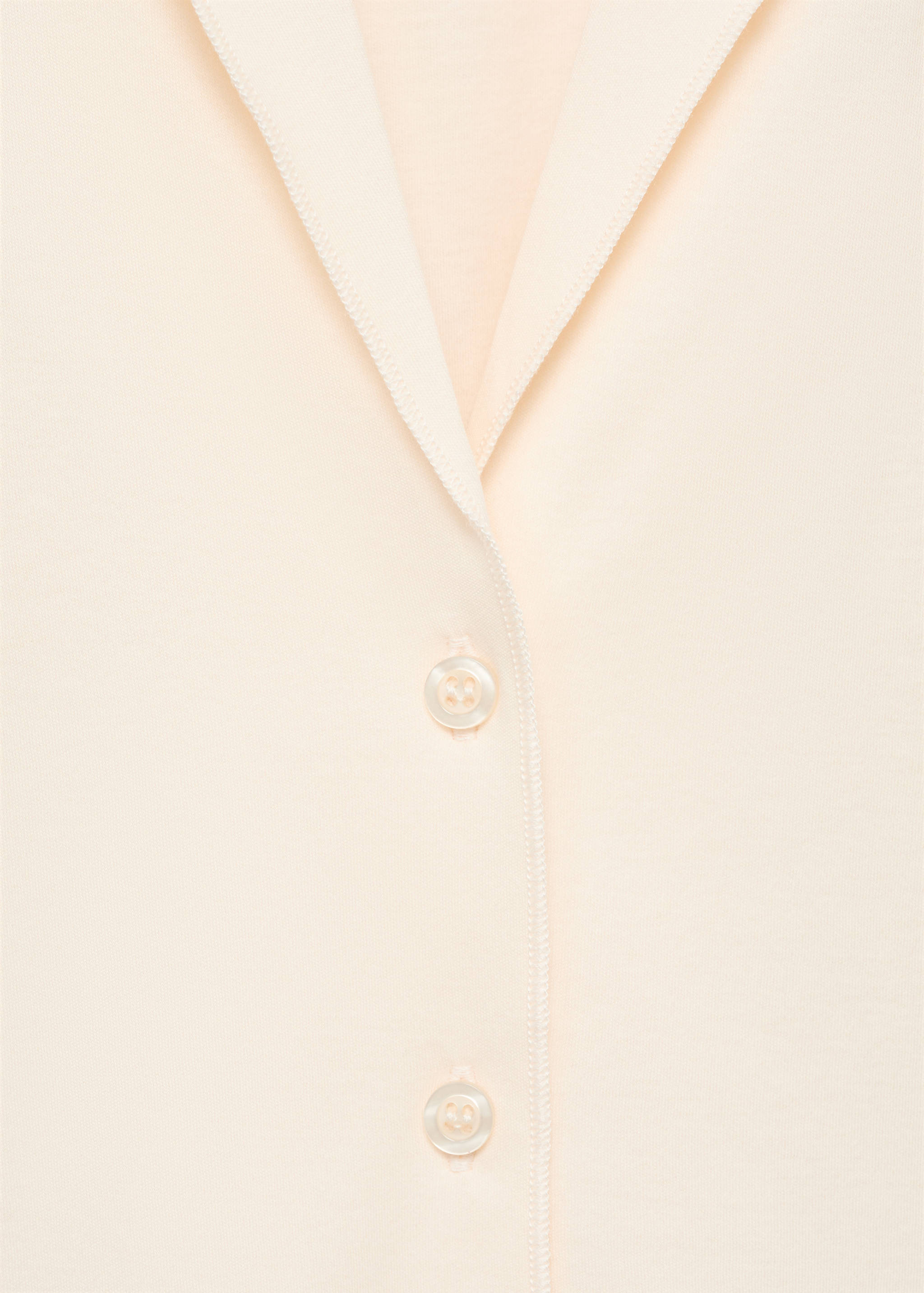 Camisa pijama algodón liso - Detalle del artículo 8