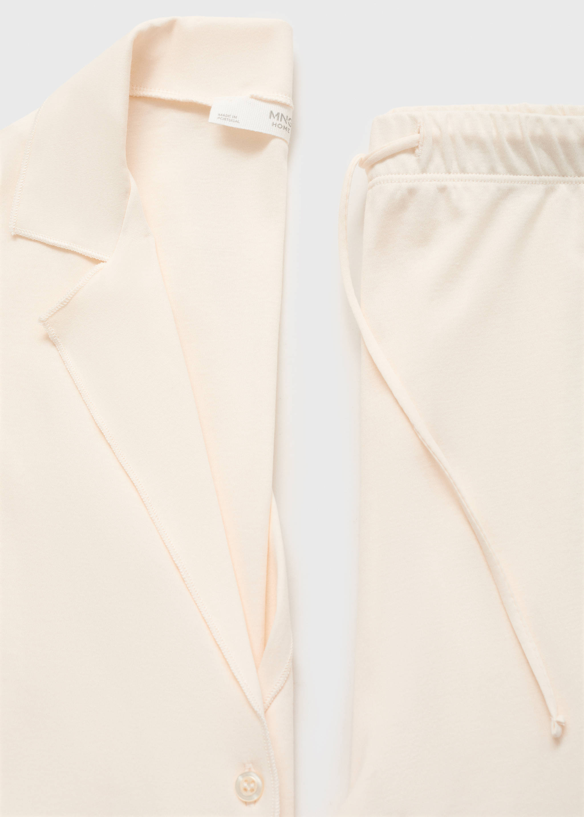 Camisa pijama algodón liso - Detalle del artículo 0