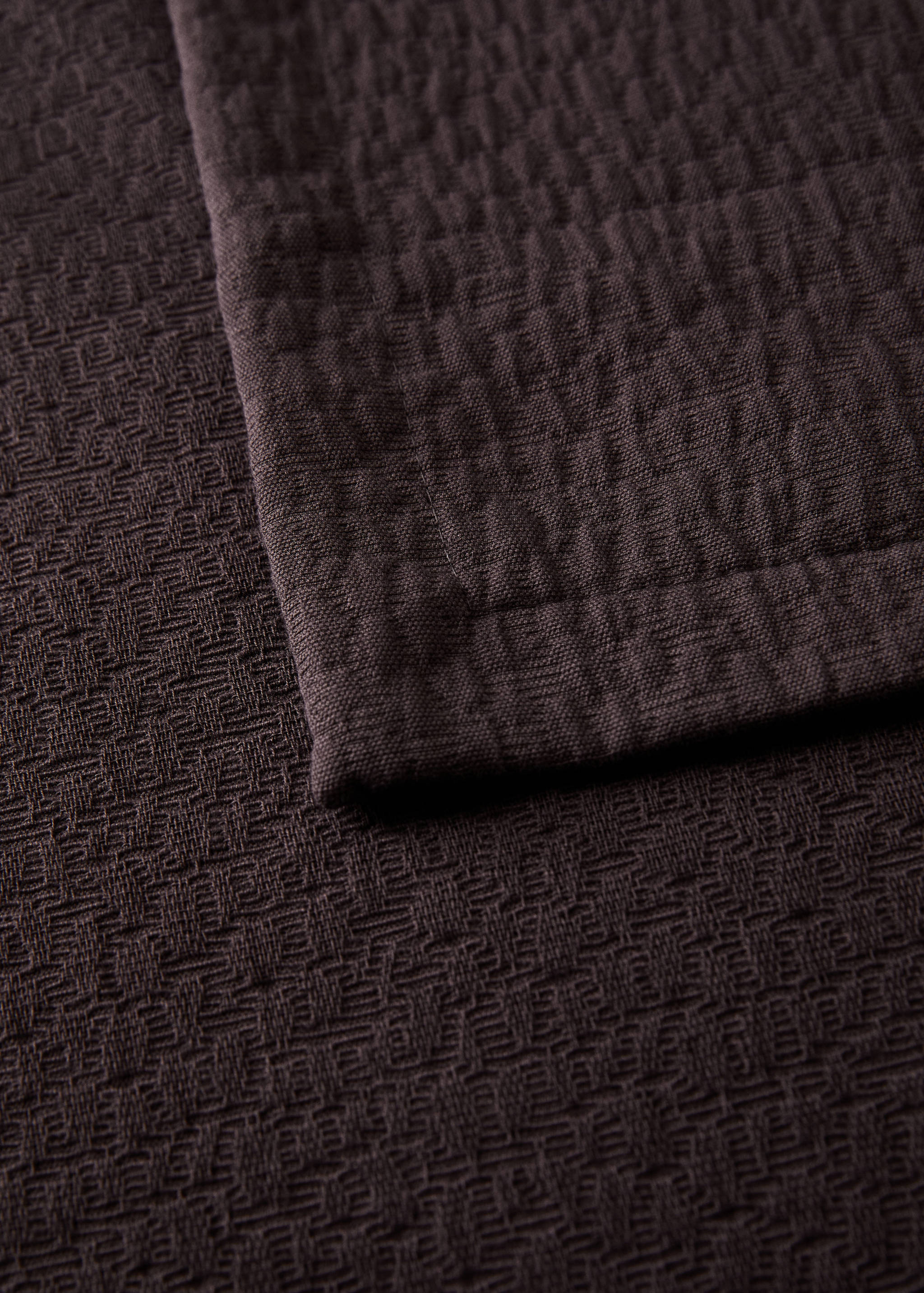 Přehoz na postel z bavlny garment-dyed se strukturou, na postel 130/150 cm - Detail zboží 1