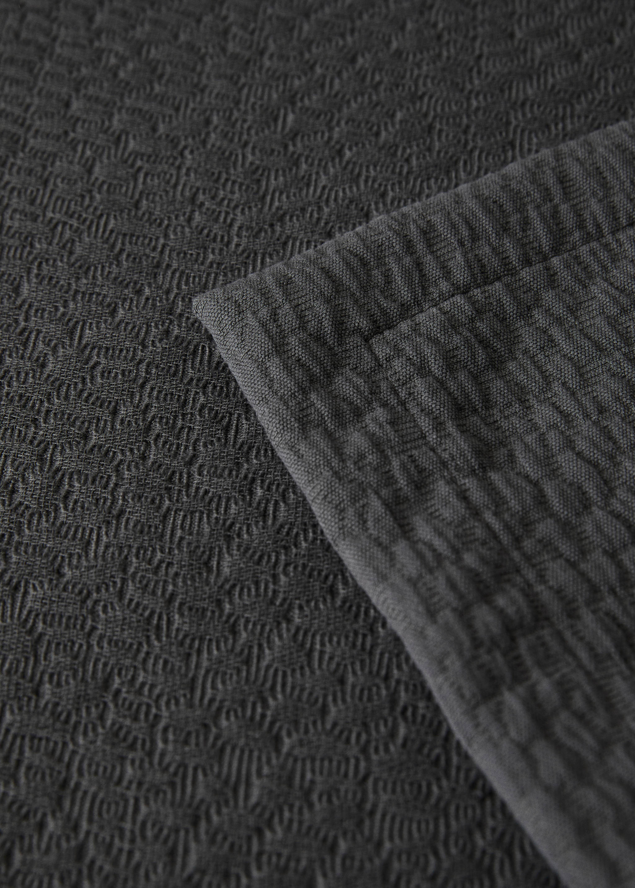 Přehoz na postel z bavlny garment-dyed se strukturou, na postel 130/150 cm - Detail zboží 1