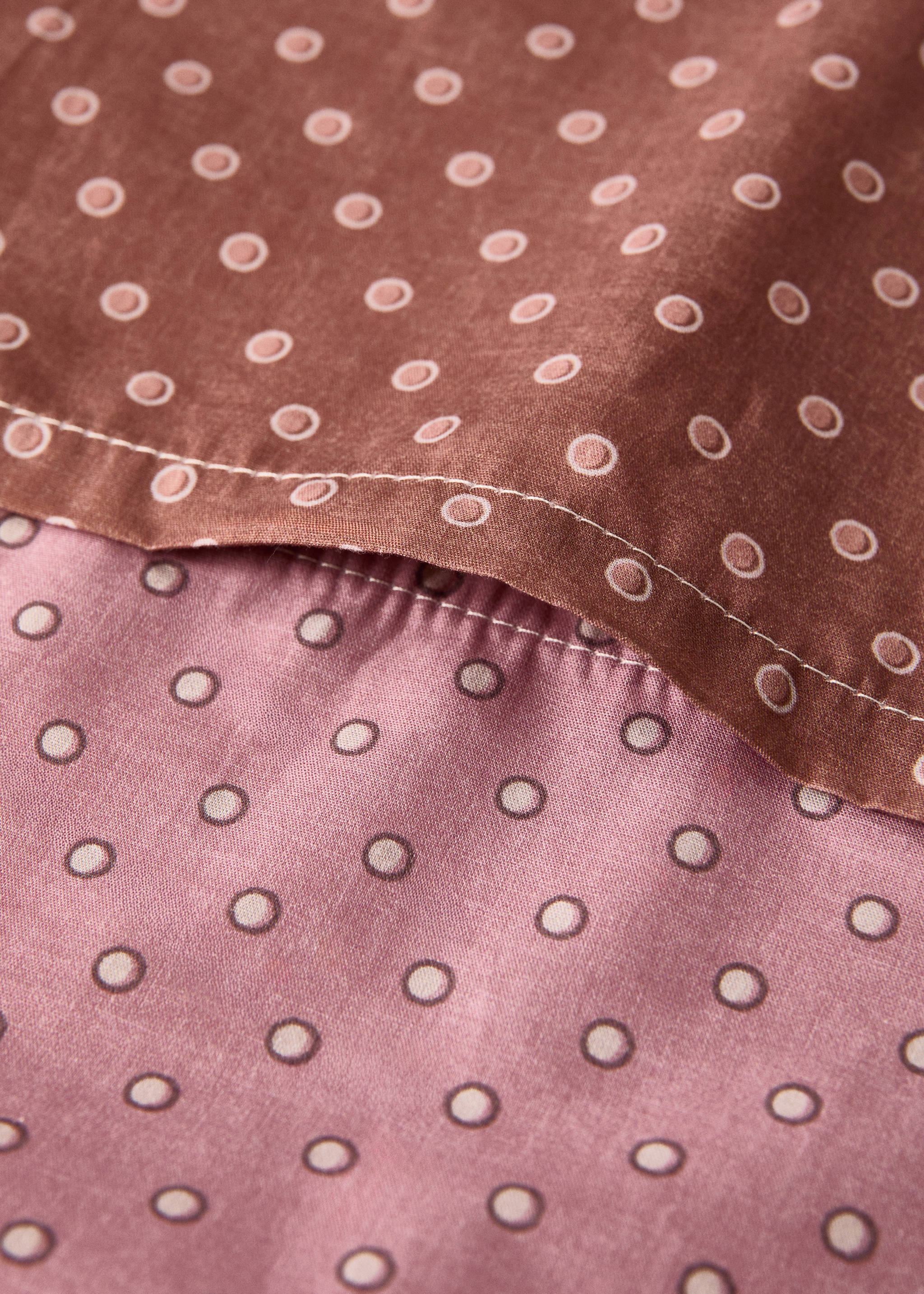 Housse de couette berceau en coton à pois réversible - Détail de l'article 1