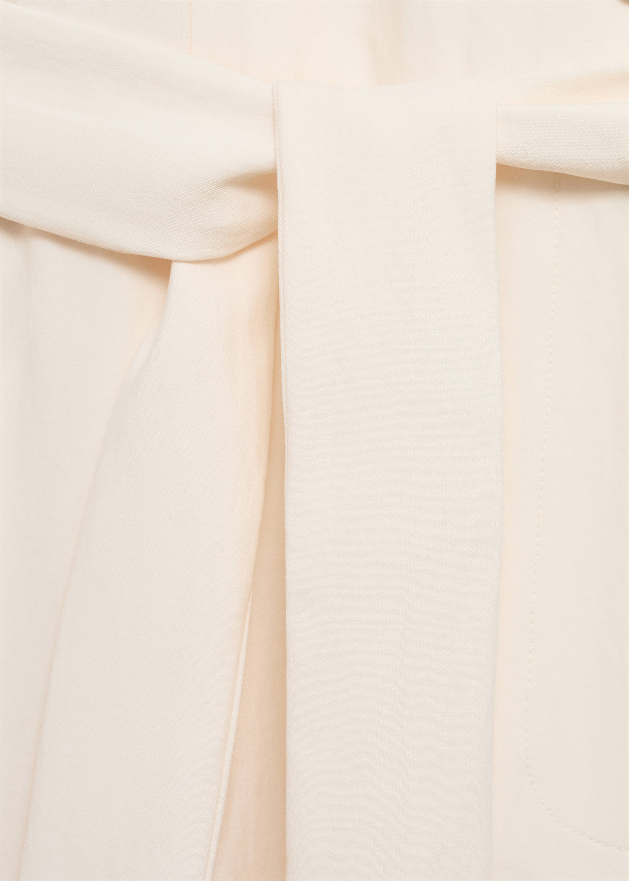 Halter-neck jumpsuit with belt - Details of the article 0, Ecru. Ref: 17092028-00.