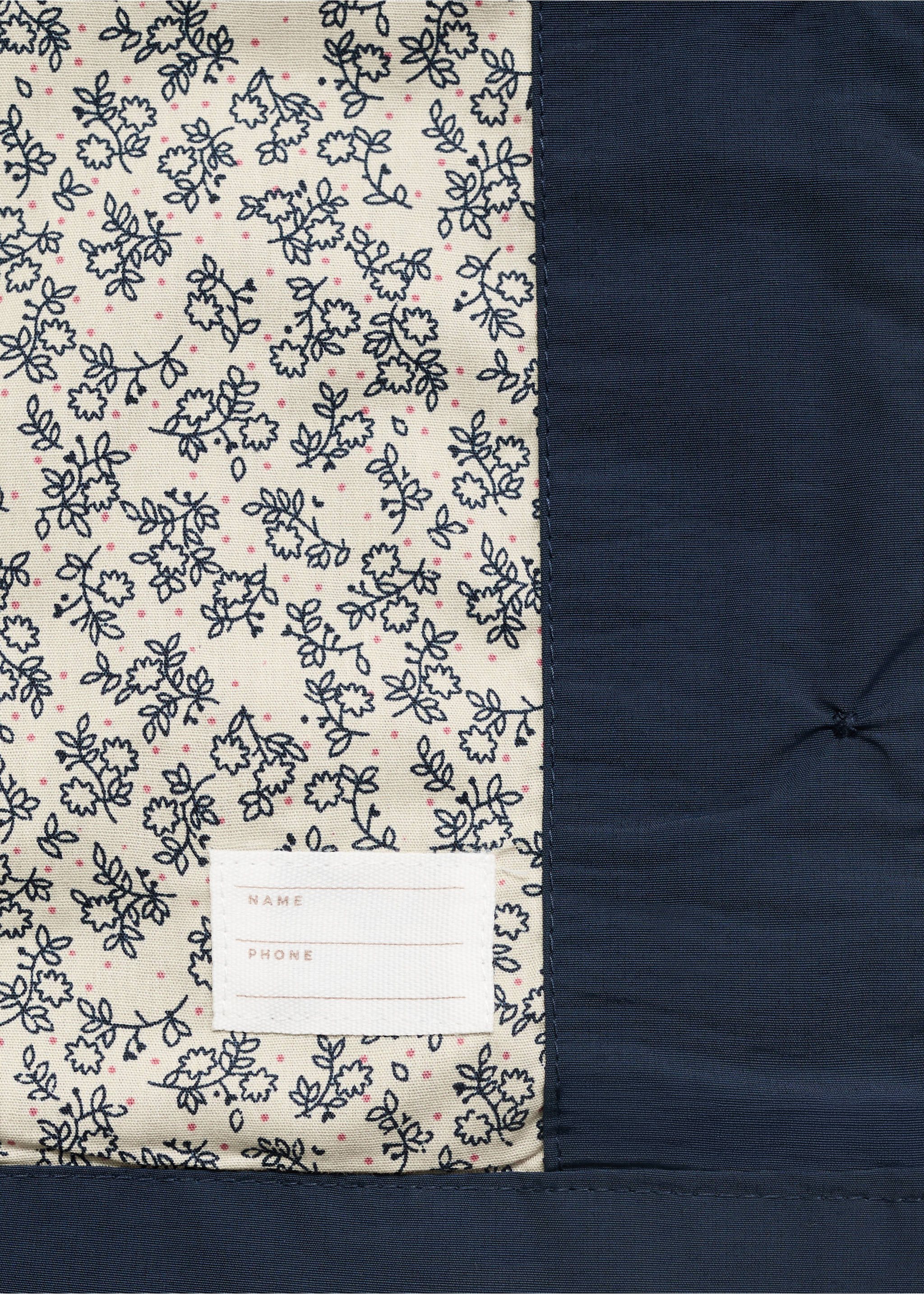 Hooded cotton parka - Details of the article 0, Navy. Ref: 17092532-00.