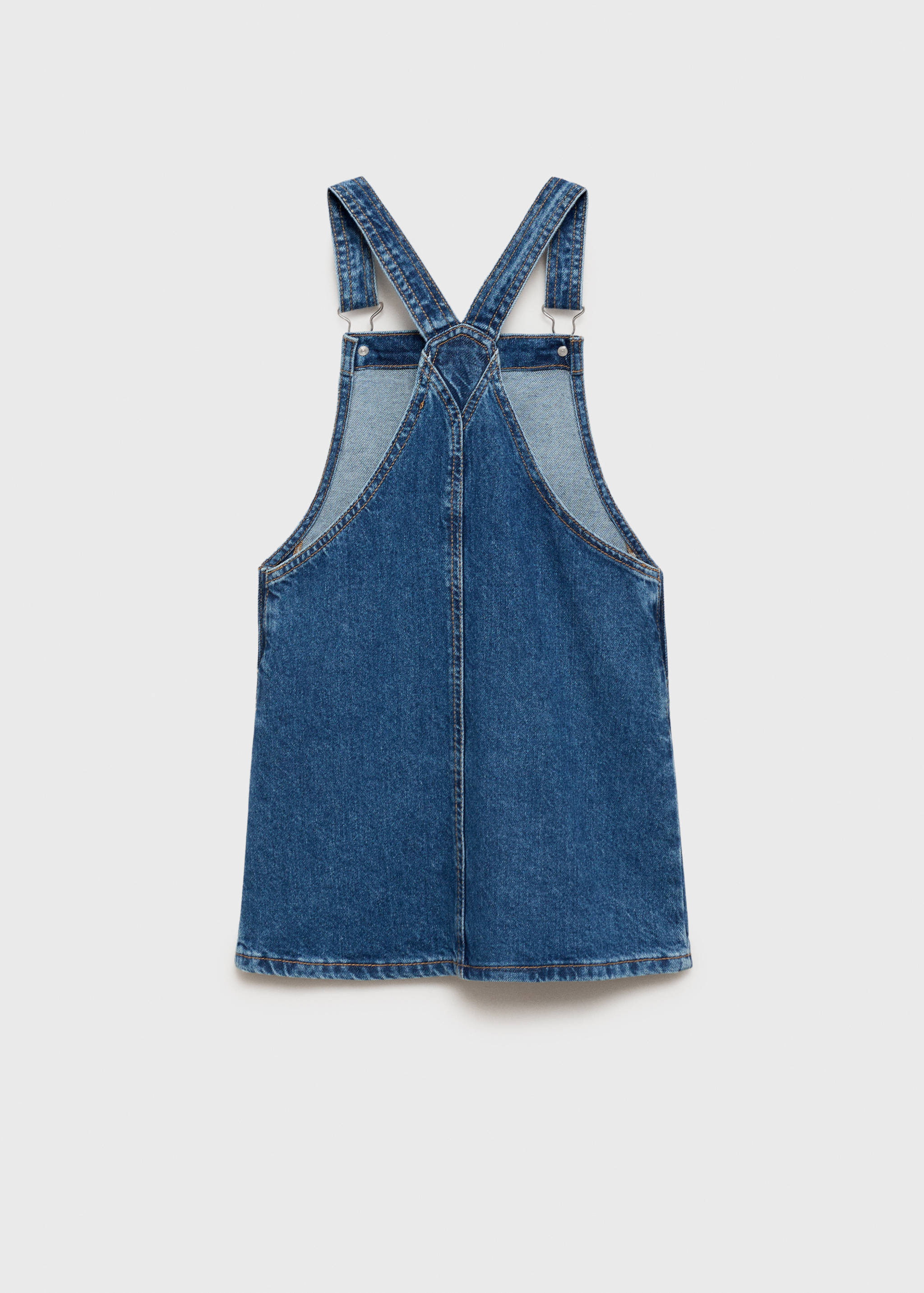 Korta hängselbyxor denim - Artikelns baksida