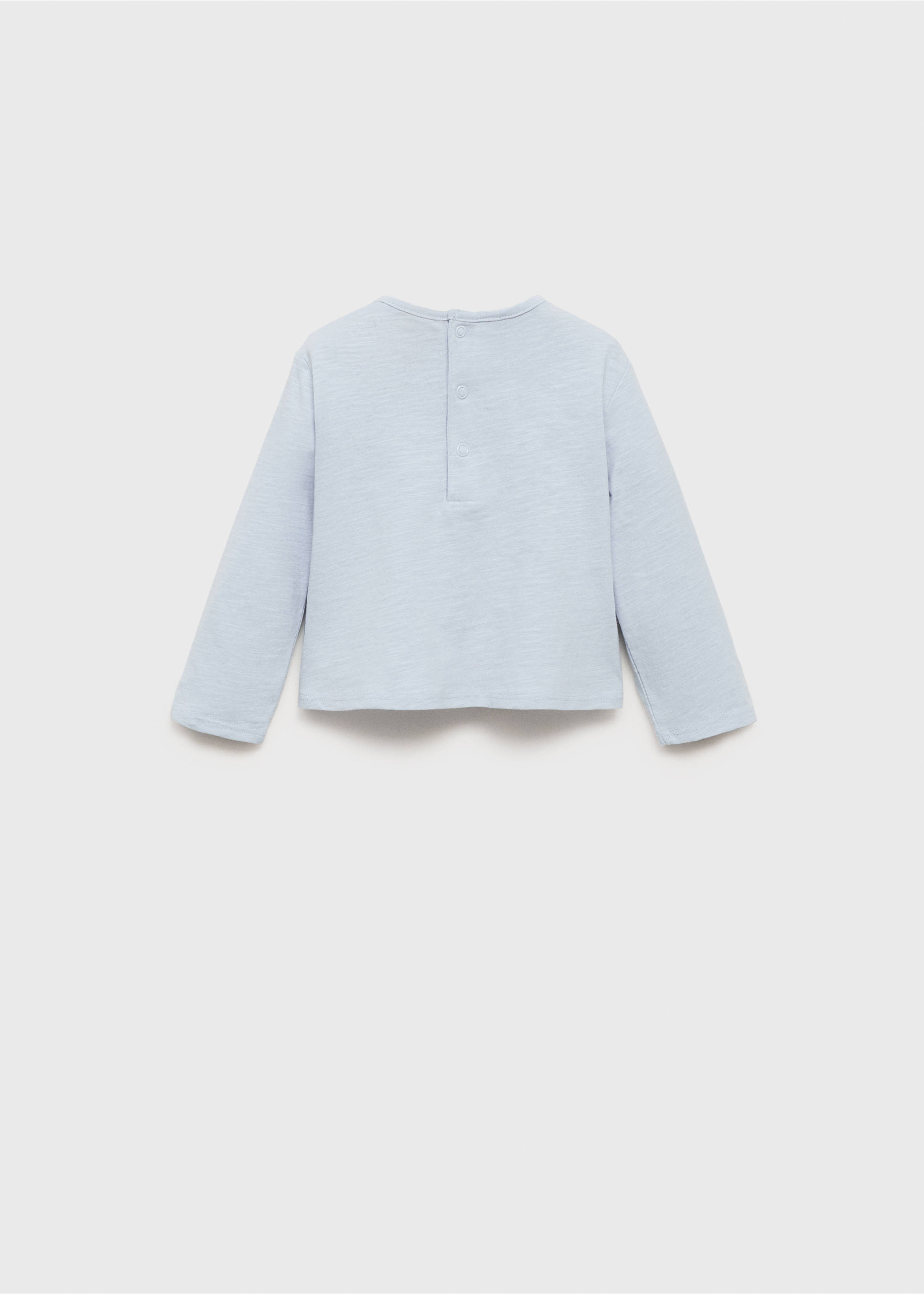 Pocket cotton T-shirt - Reverse of the article, Sky Blue. Ref: 17092538-00.