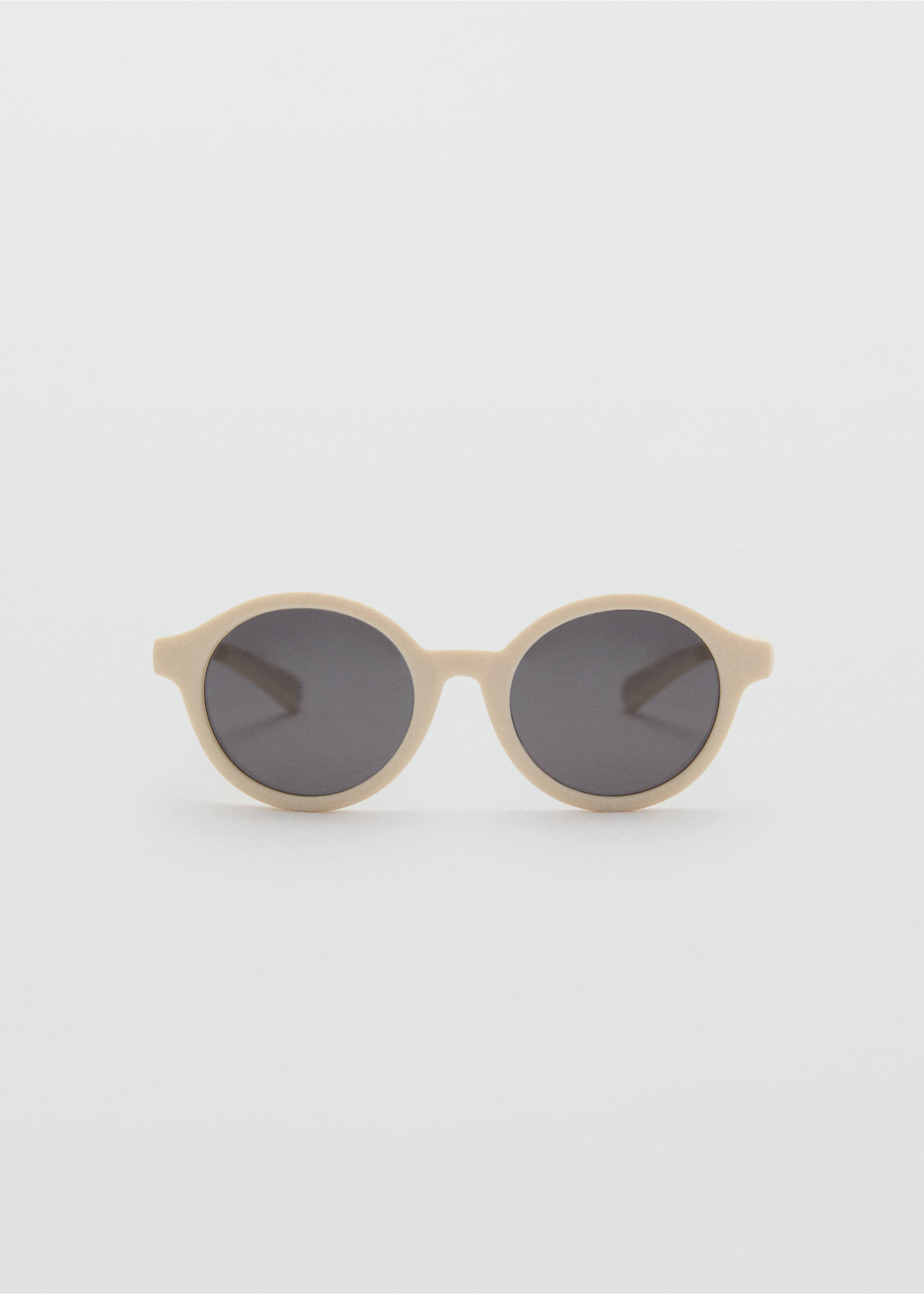 Round-framed sunglasses - Article without model, Pastel Yellow. Ref: 17092546-00.