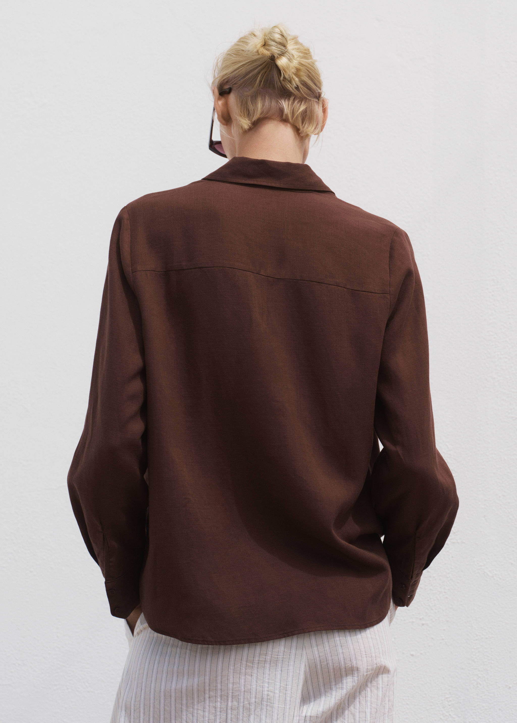 Chemise lyocell à poche - Verso de l’article